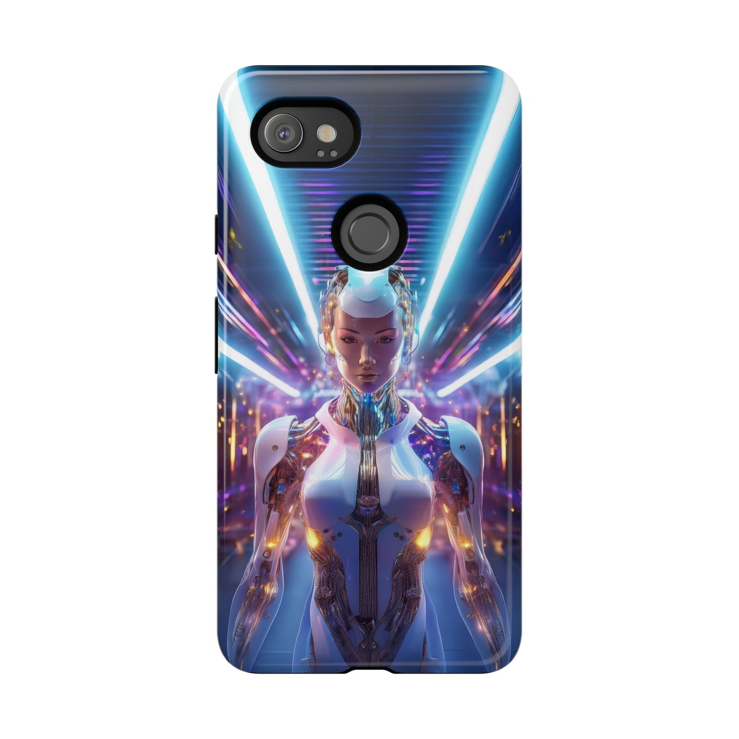 Futuristic Human Android Hybrid Cell Phone Case 007