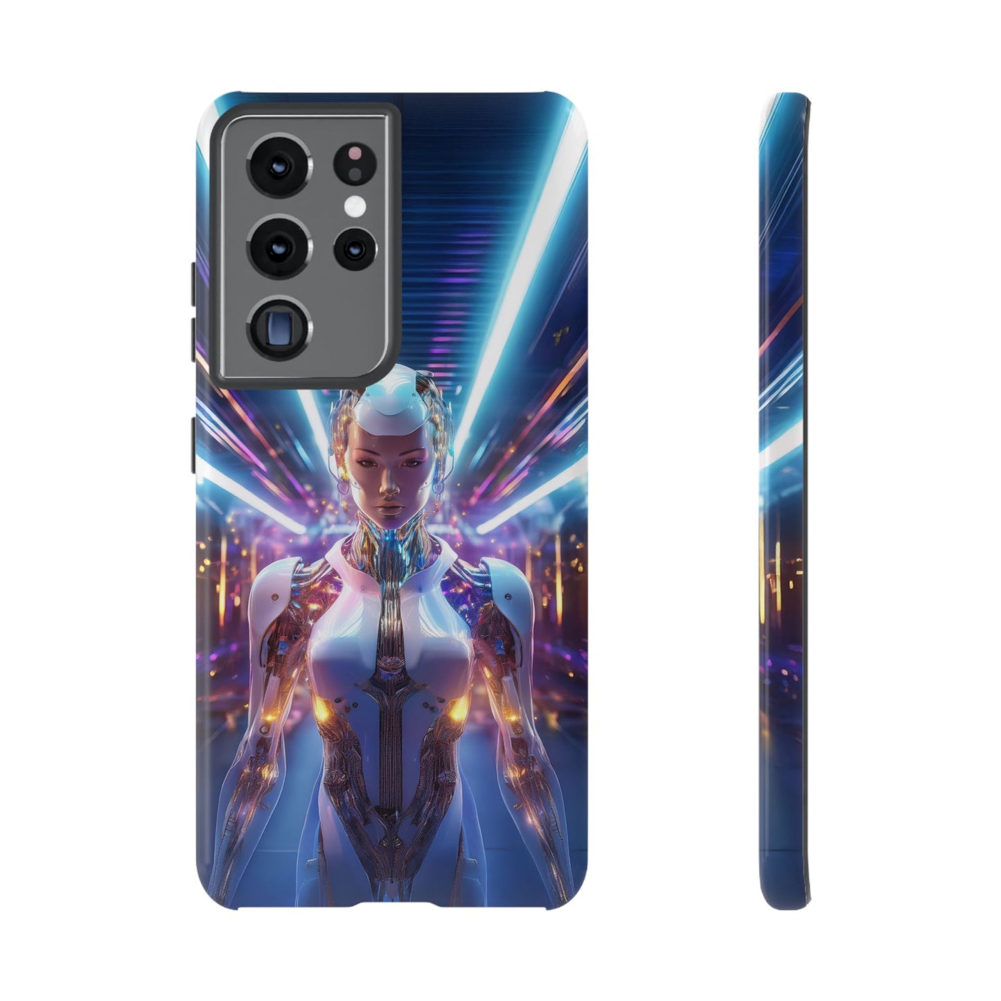 Futuristic Human Android Hybrid Cell Phone Case 007