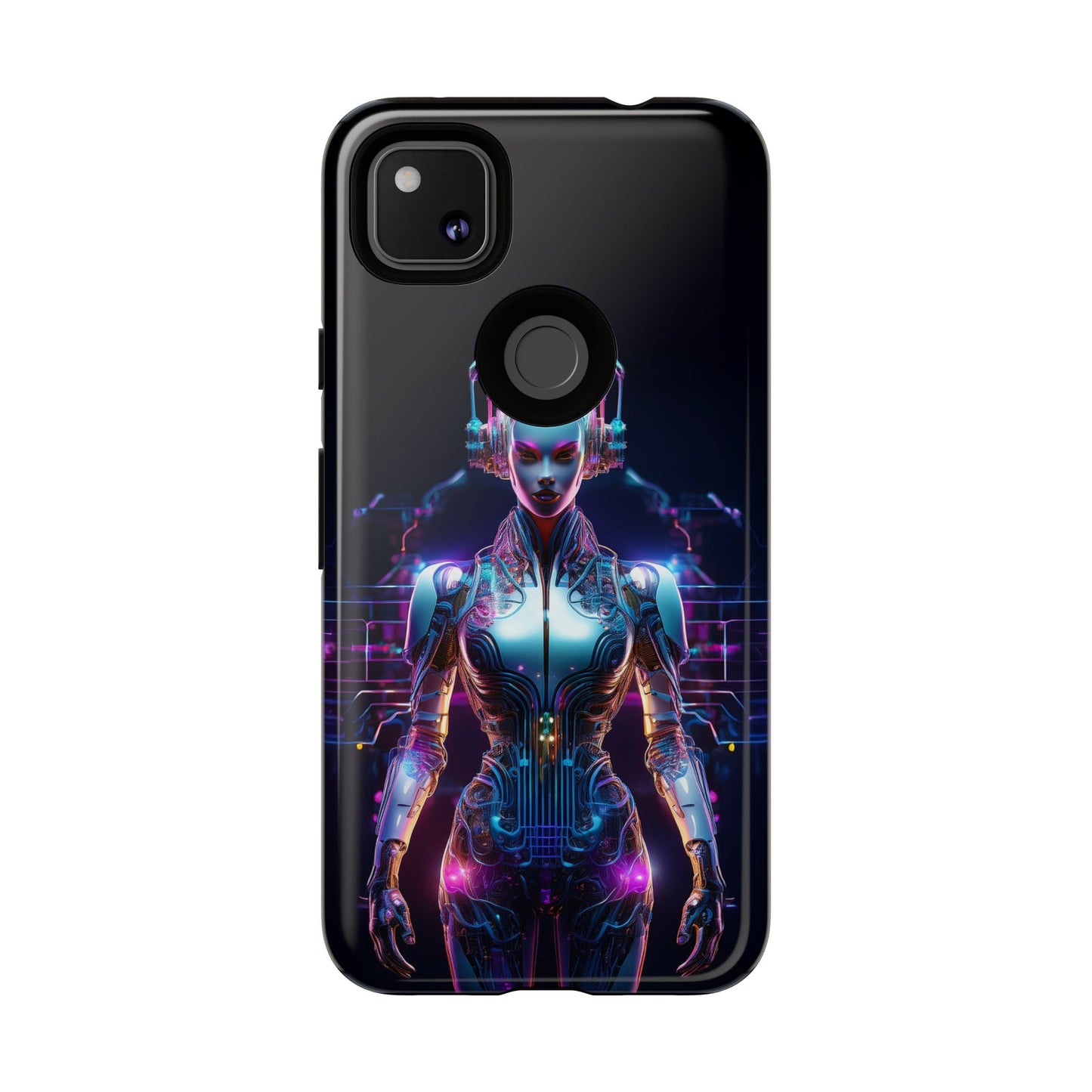 Futuristic Human Android Hybrid Cell Phone Case 001