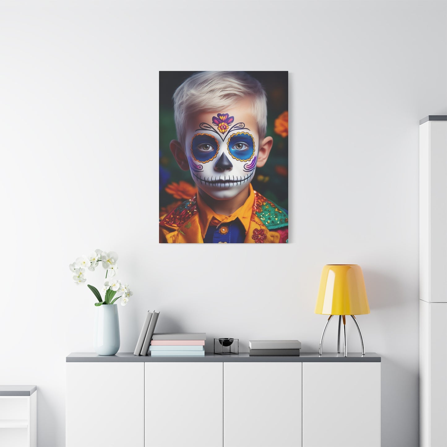 Dia de los Muertos Canvas Art | Day of the Dead - Stretched Matte Wall Decor 015