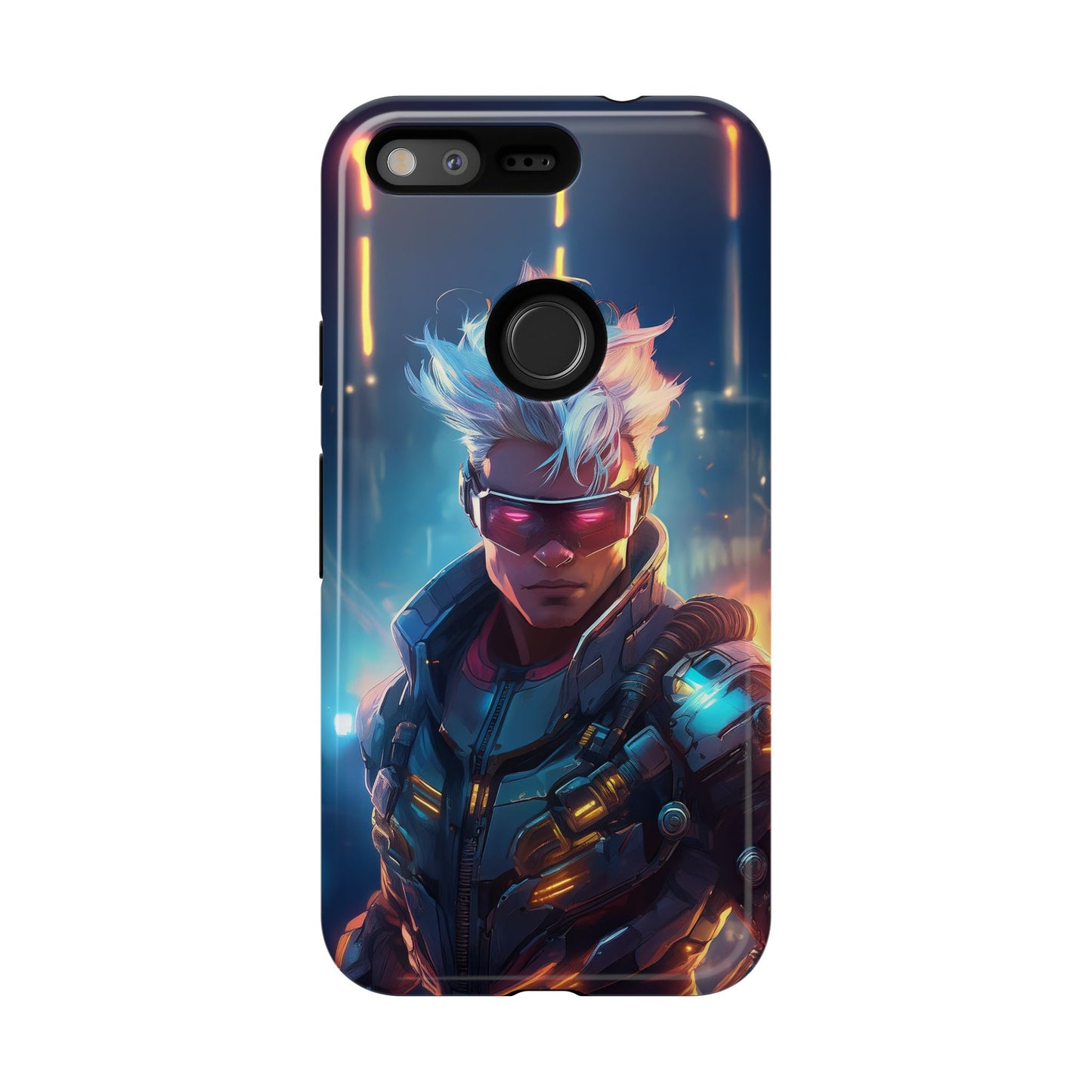 Futuristic Cyberpunk Male Cell Phone Case 018