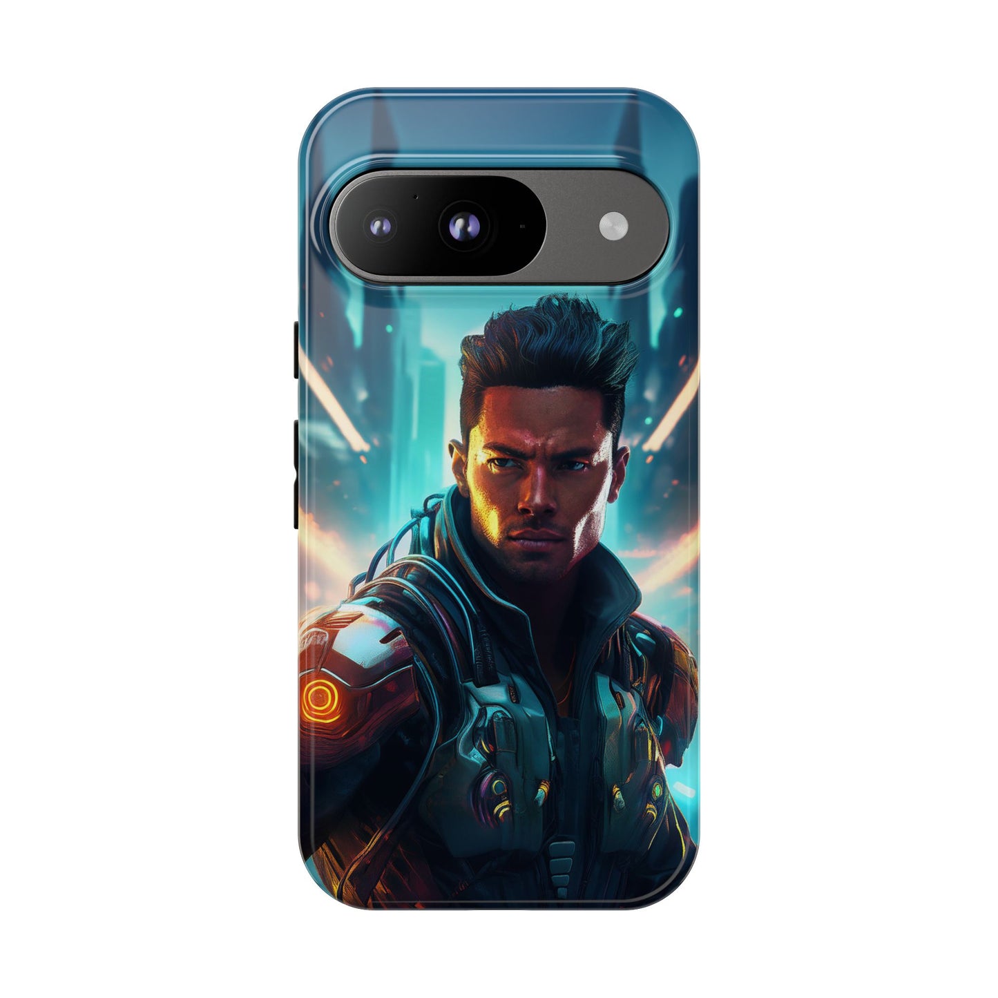 Futuristic Cyberpunk Male Cell Phone Case 015