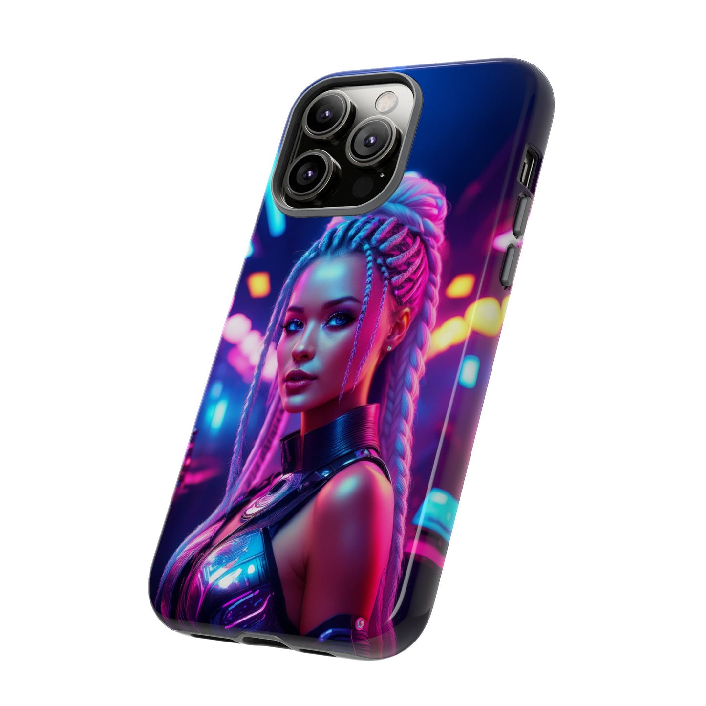 Futuristic Cyberpunk Female Cell Phone Case 007