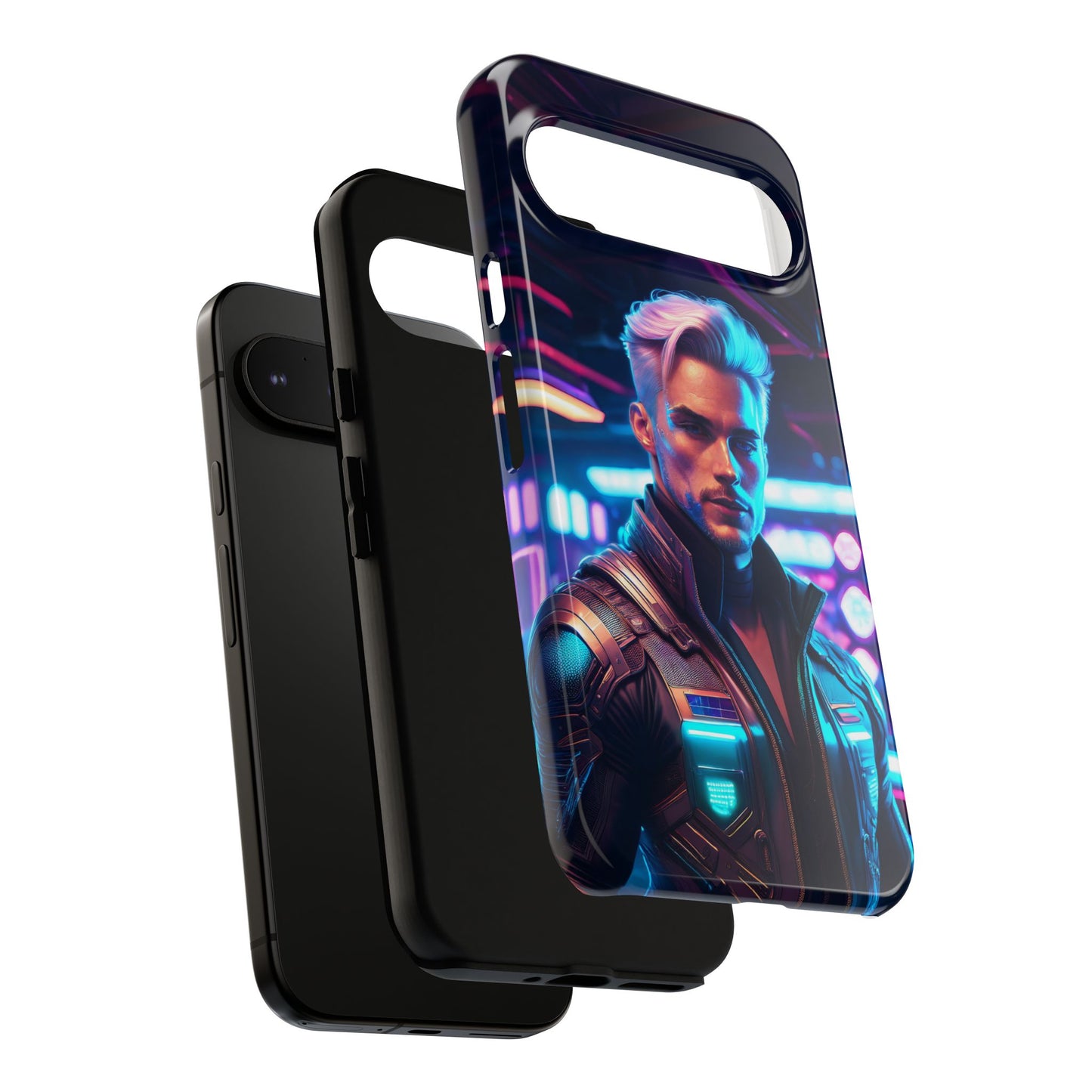 Futuristic Cyberpunk Male Cell Phone Case 008