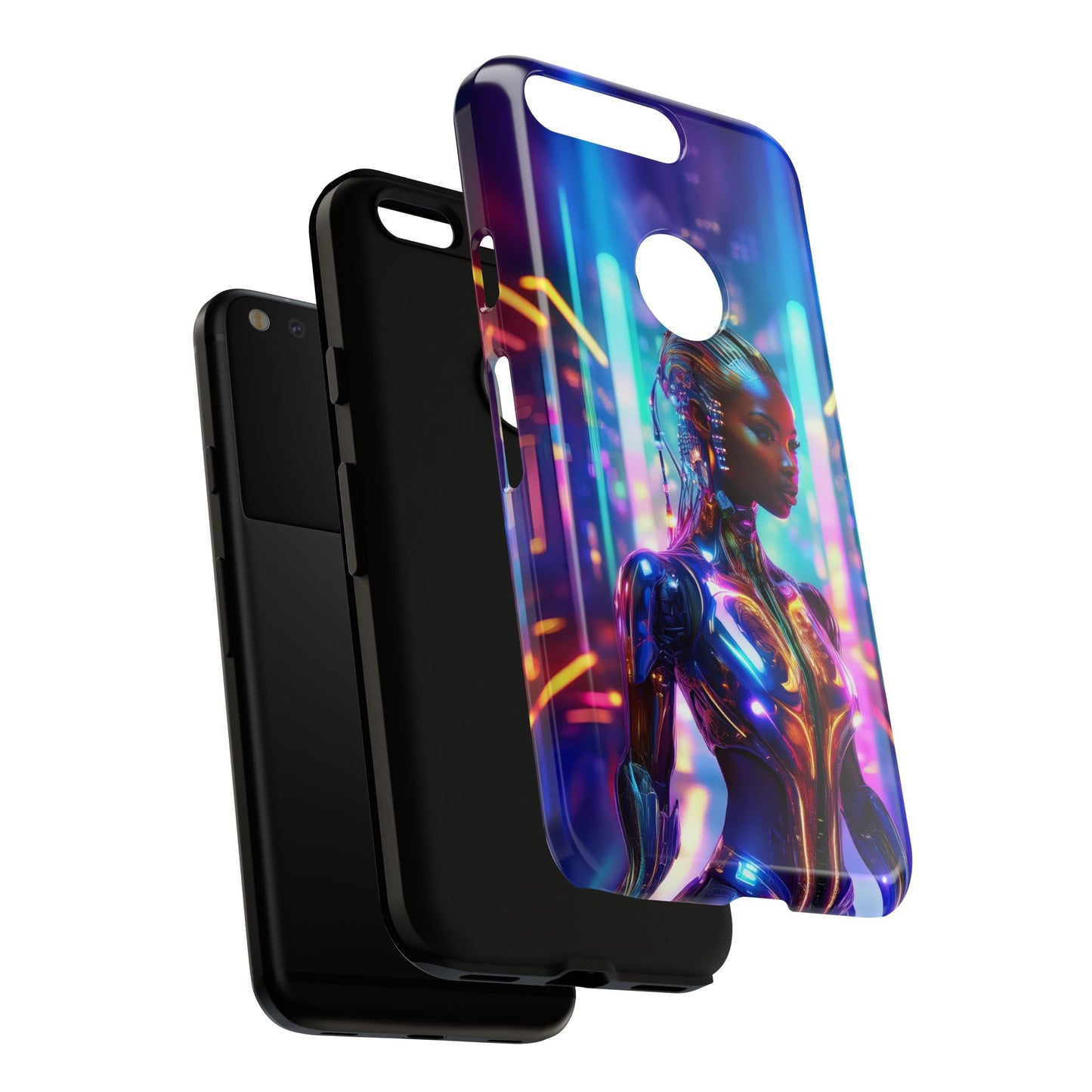 Futuristic Human Android Hybrid Cell Phone Case 018