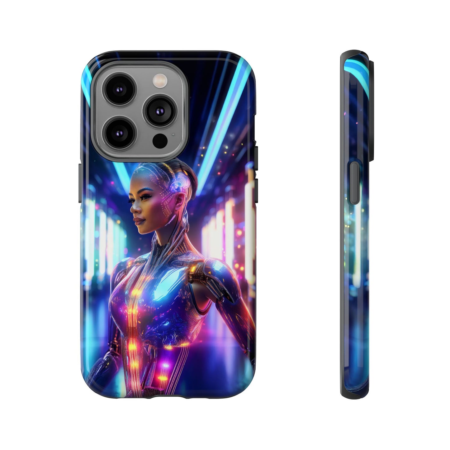 Futuristic Human Android Hybrid Cell Phone Case 010