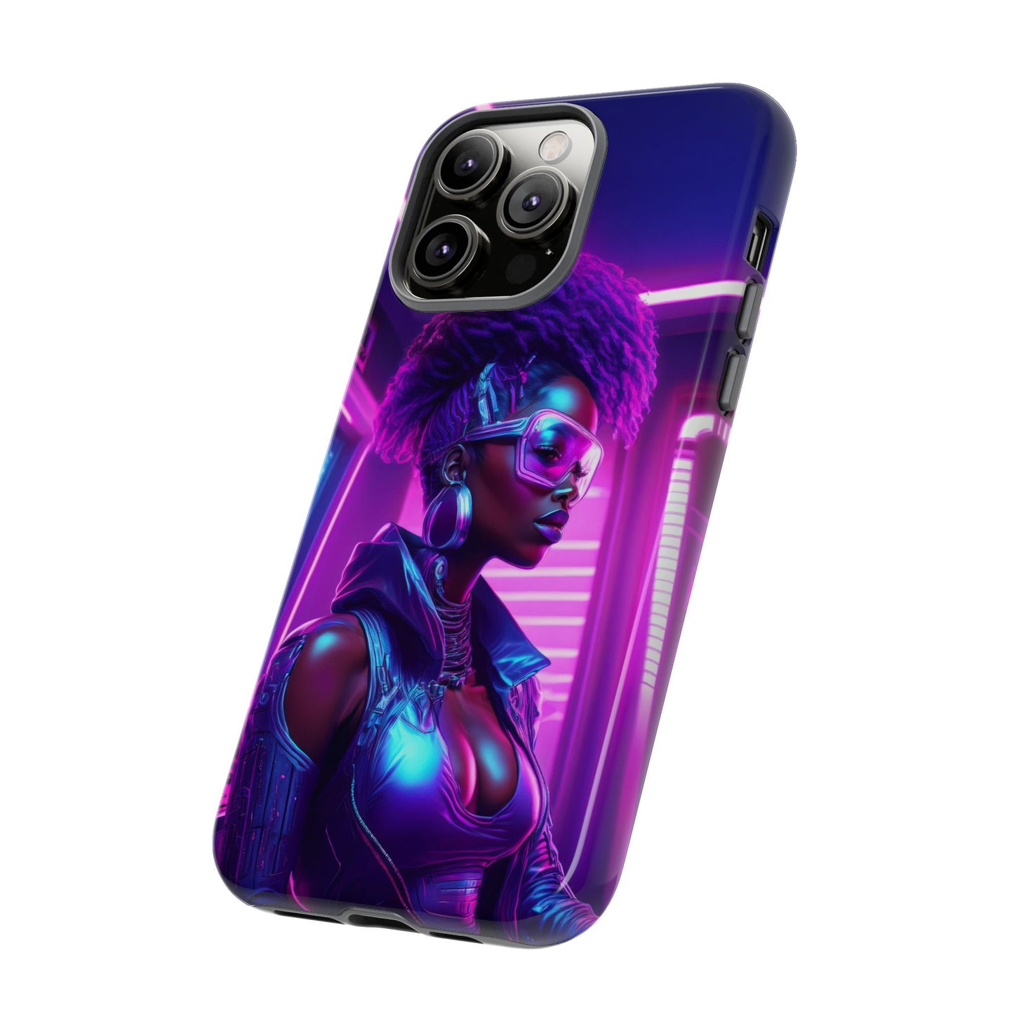 Futuristic Cyberpunk Female Cell Phone Case 004