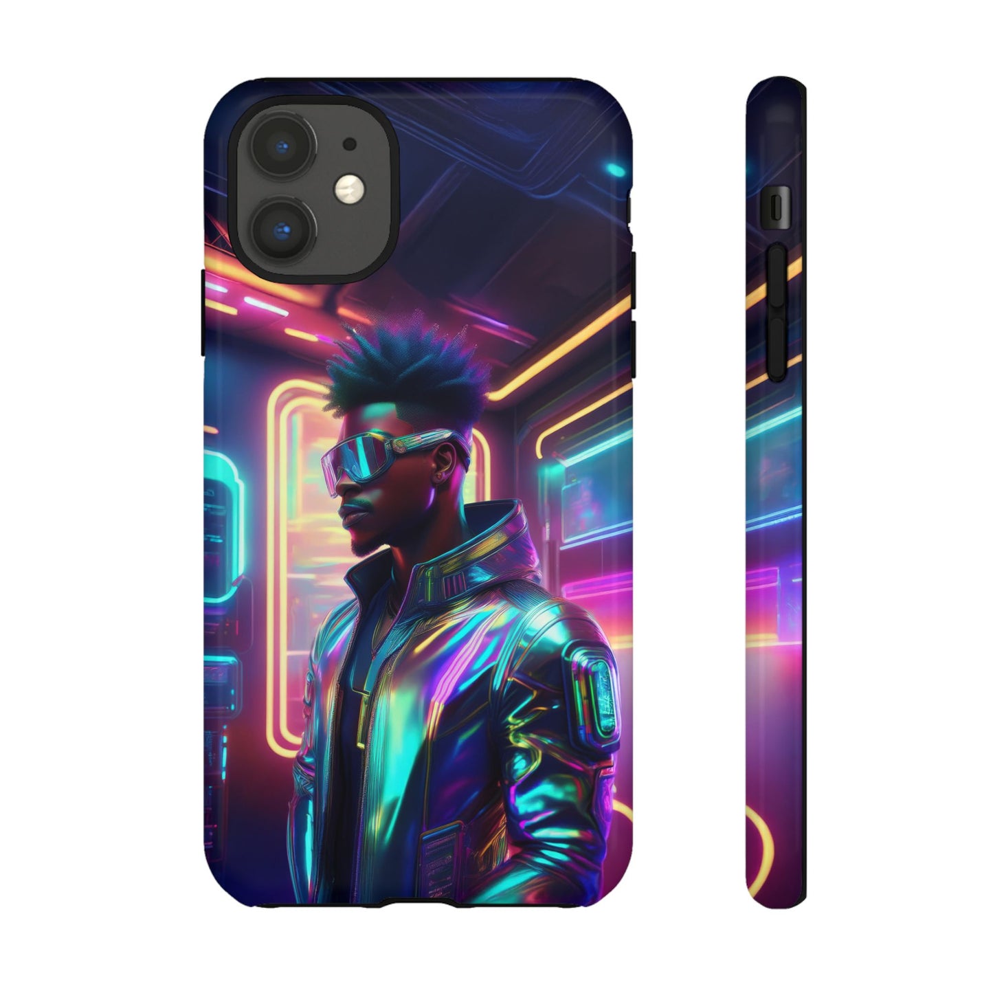 Futuristic Cyberpunk Male Cell Phone Case 004