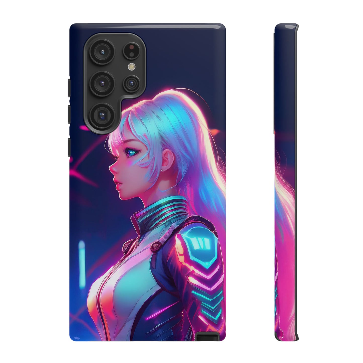 Futuristic Cyberpunk Female Cell Phone Case 009