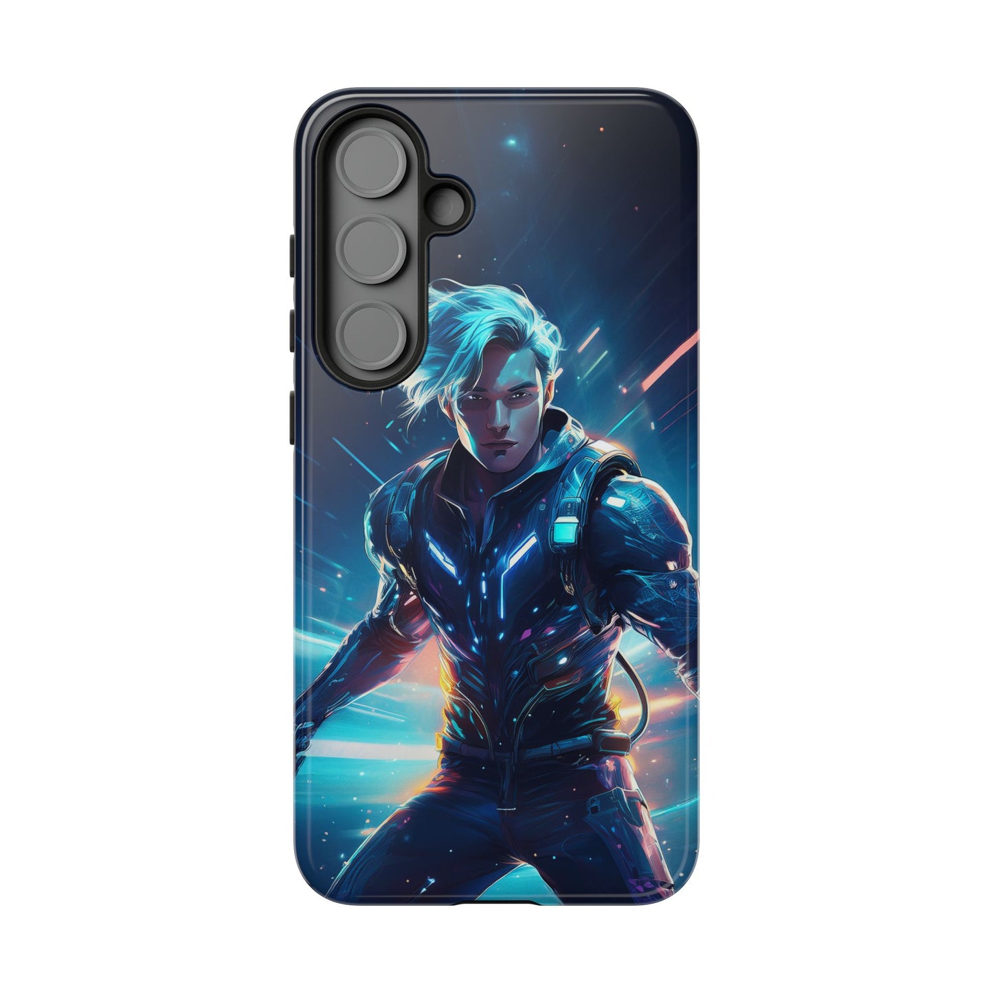 Futuristic Cyberpunk Male Cell Phone Case 024