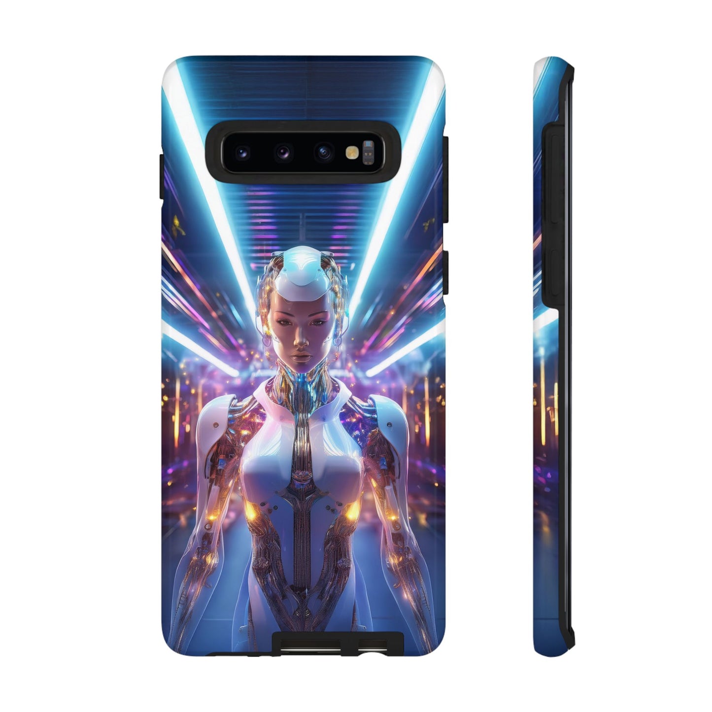 Futuristic Human Android Hybrid Cell Phone Case 007