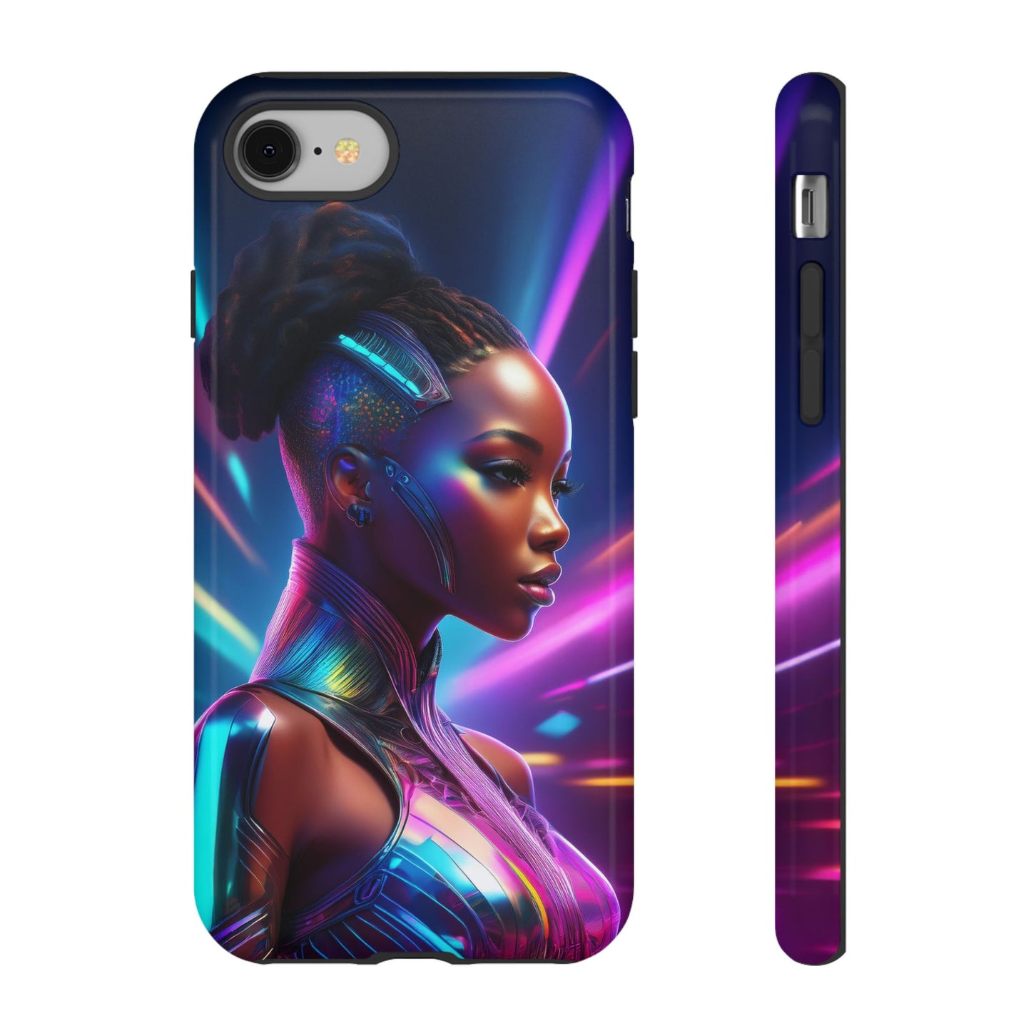 Futuristic Cyberpunk Female Cell Phone Case 014