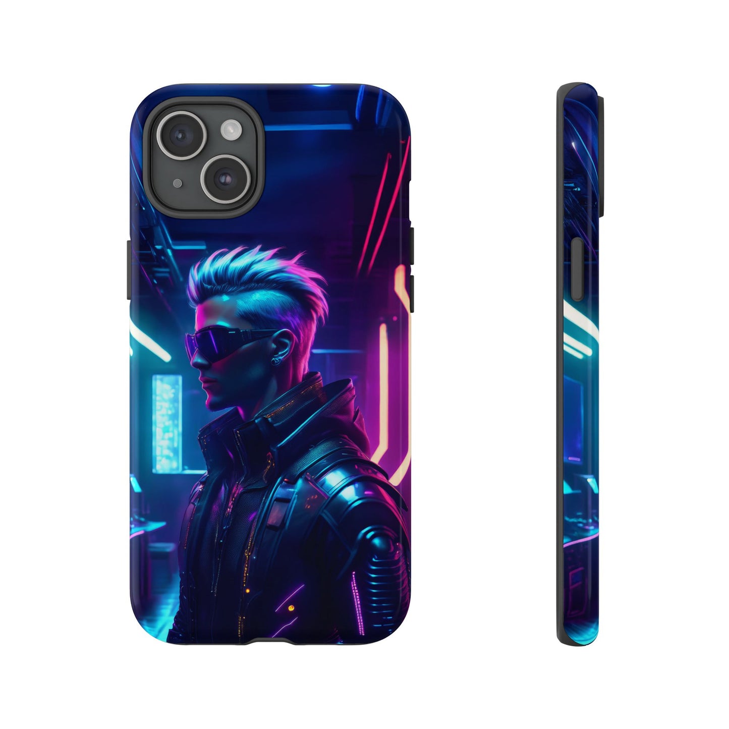 Futuristic Cyberpunk Male Cell Phone Case 002