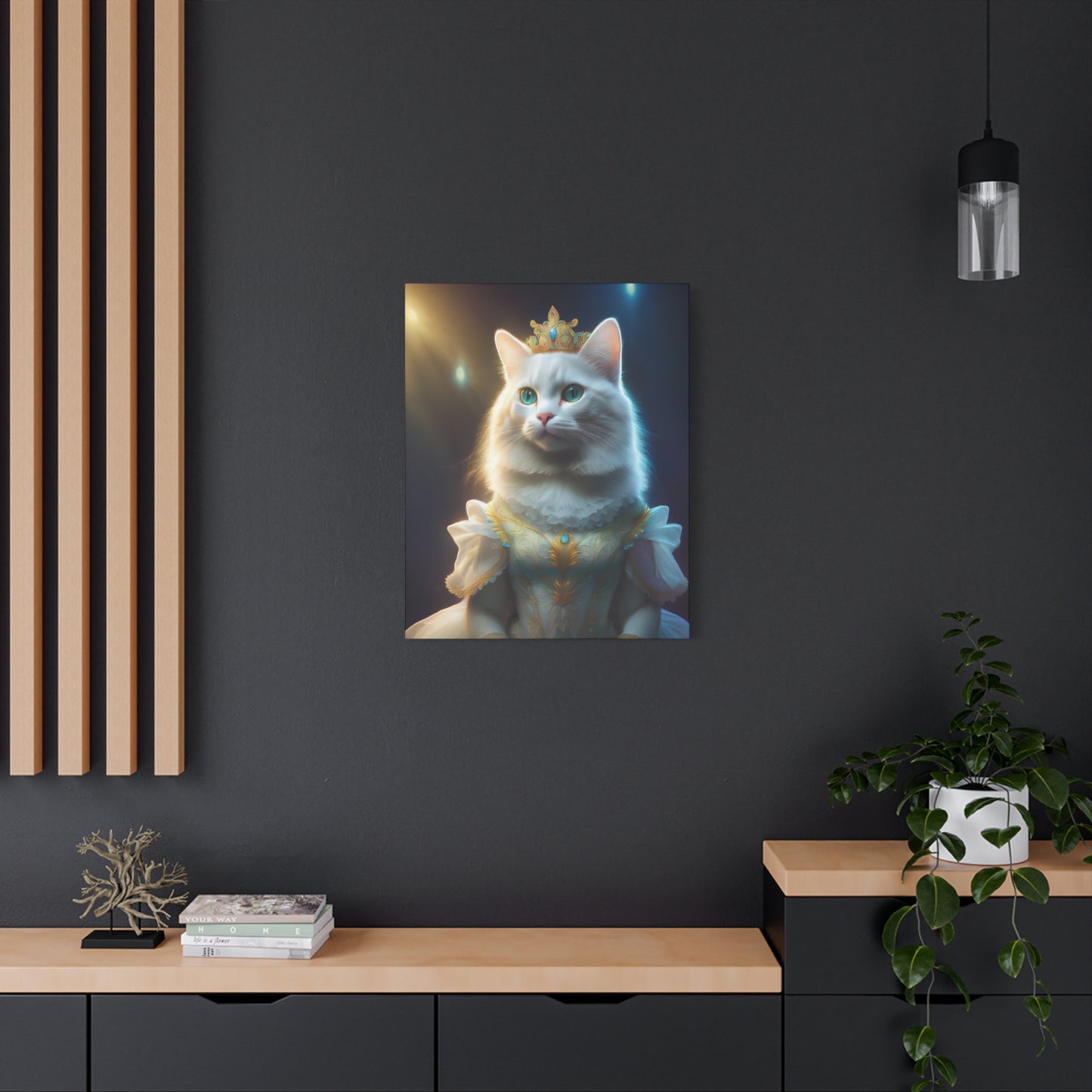 Meowgical Fairy Purrincess Canvas Art | Stretched Matte Wall Decor 004