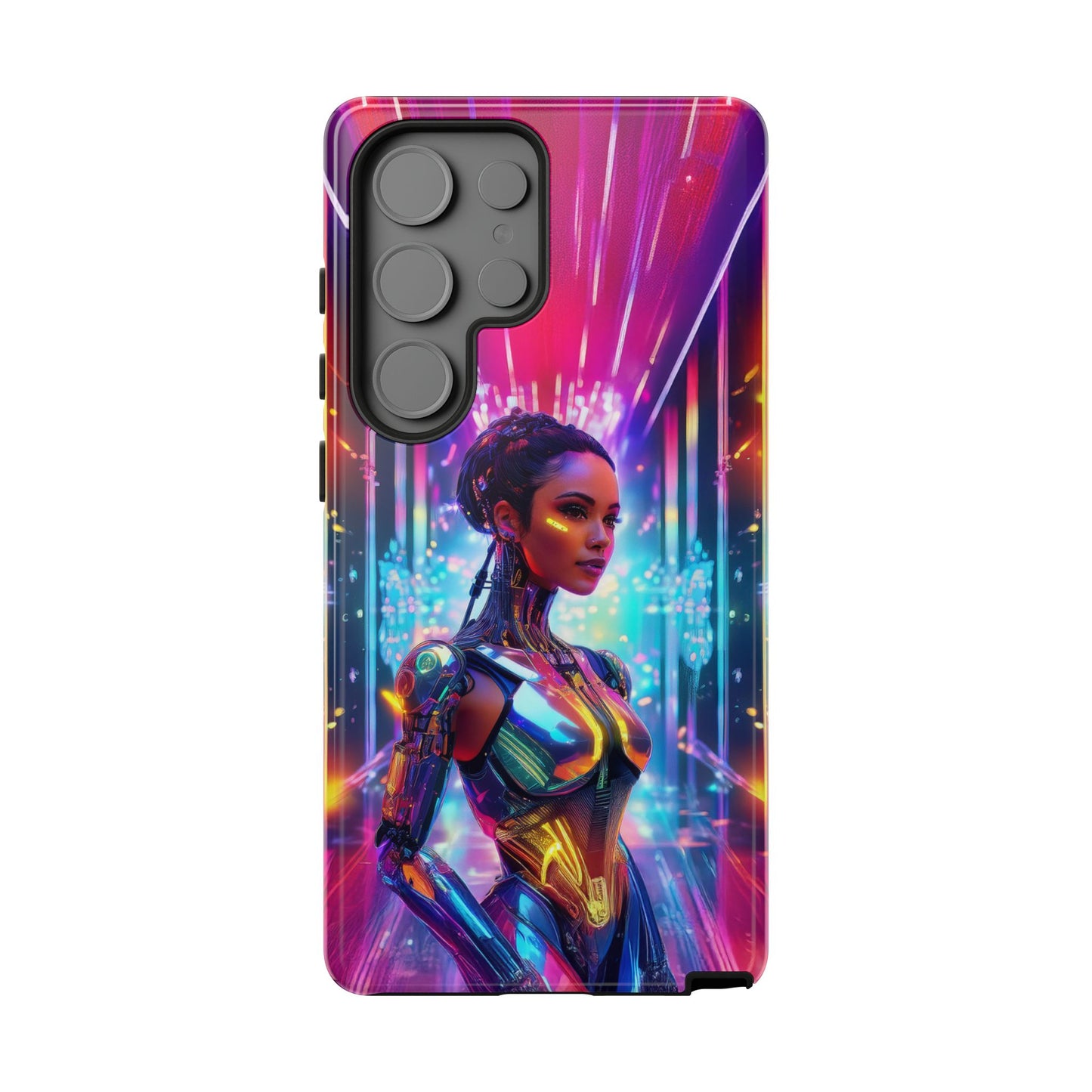 Futuristic Human Android Hybrid Cell Phone Case 006