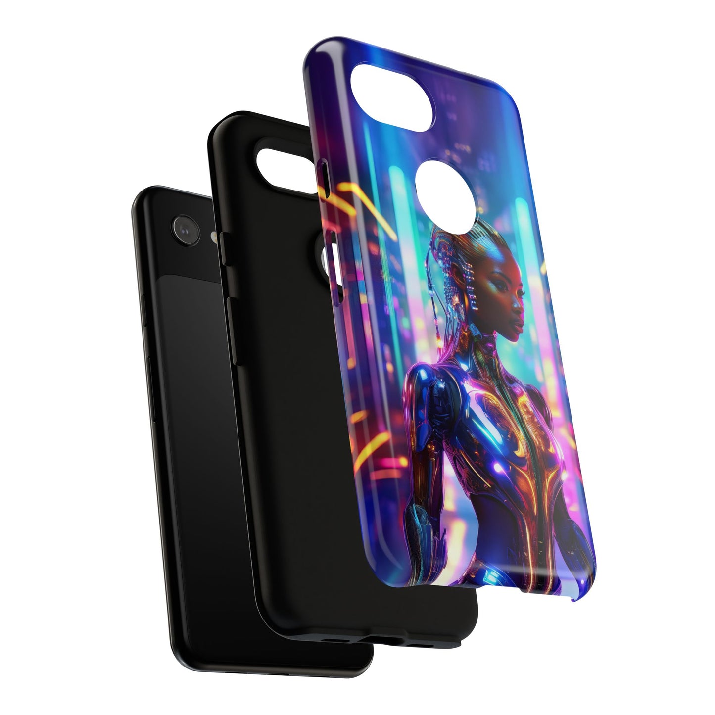 Futuristic Human Android Hybrid Cell Phone Case 018