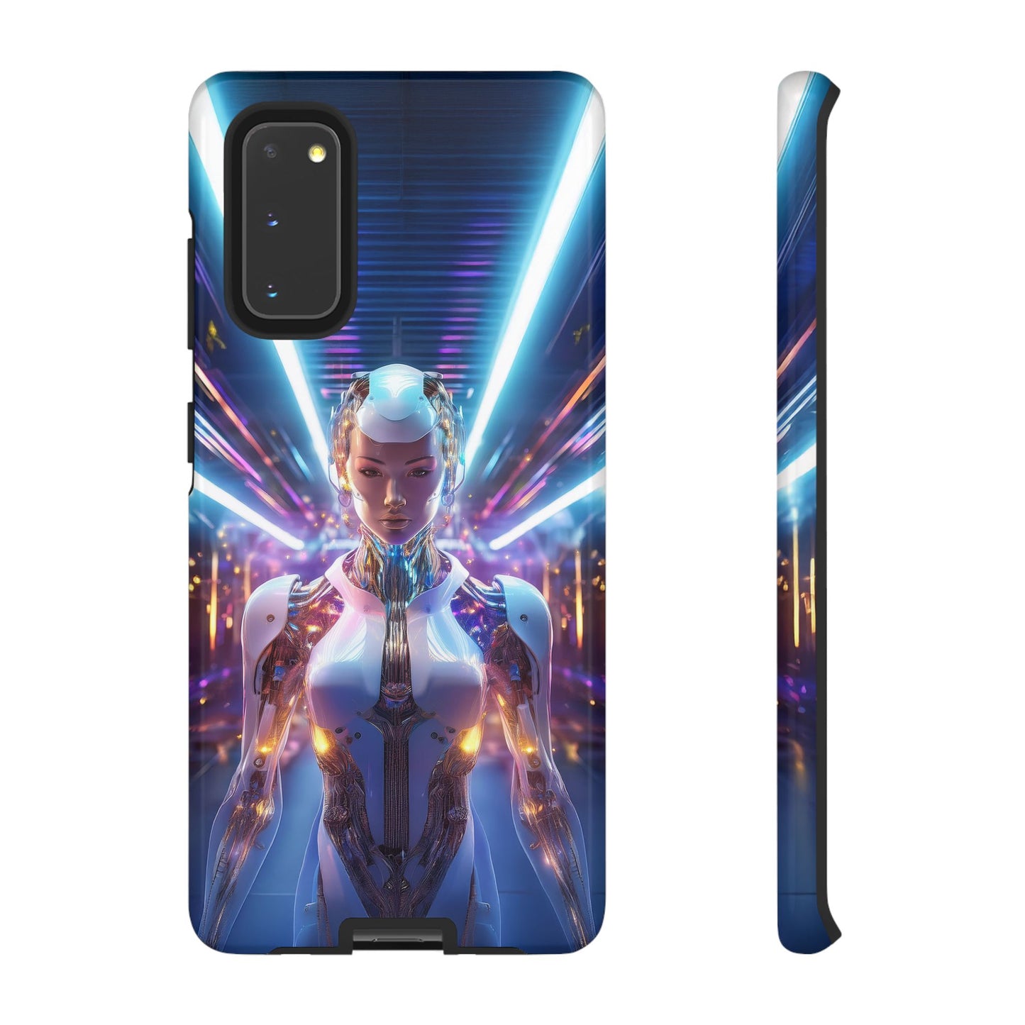 Futuristic Human Android Hybrid Cell Phone Case 007