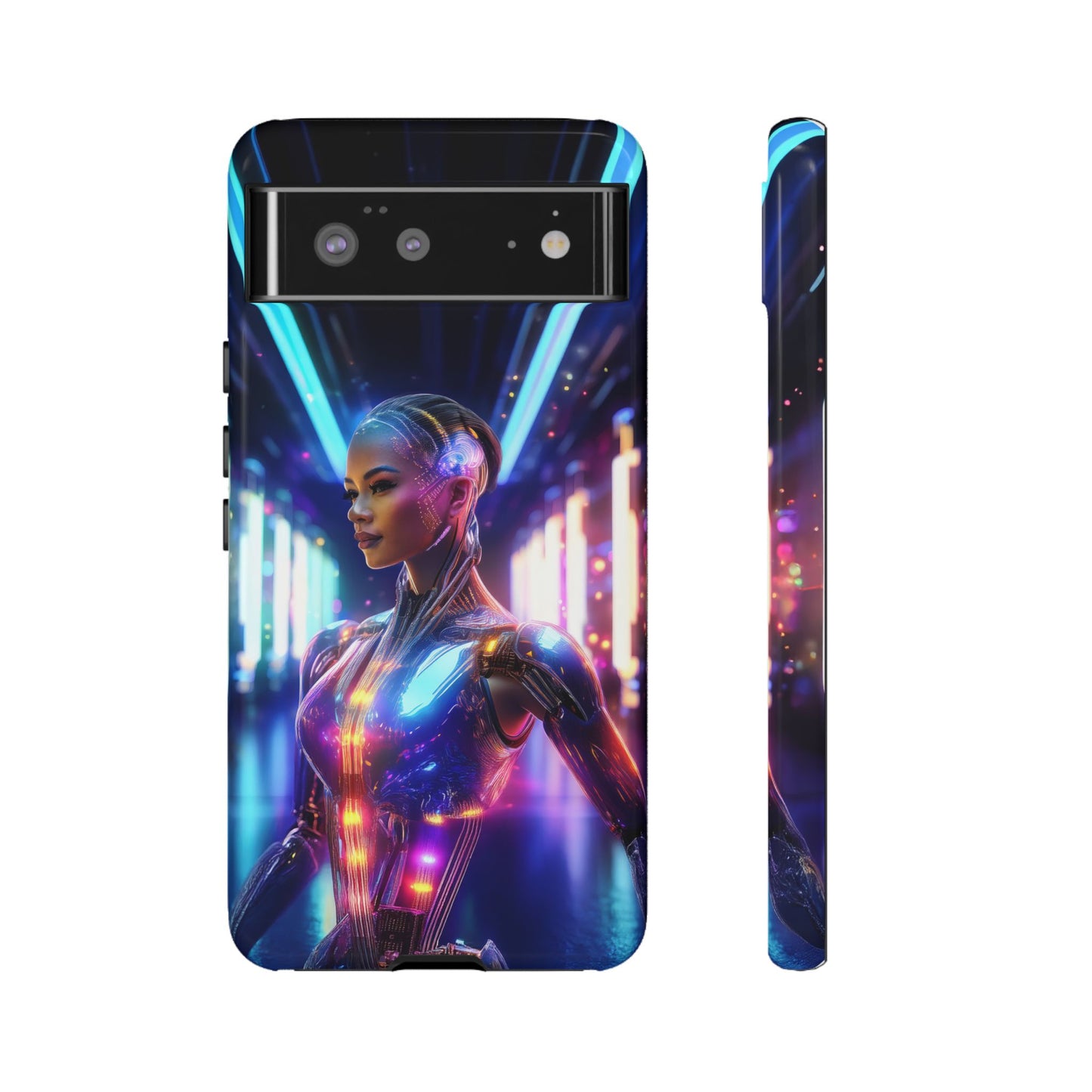 Futuristic Human Android Hybrid Cell Phone Case 010