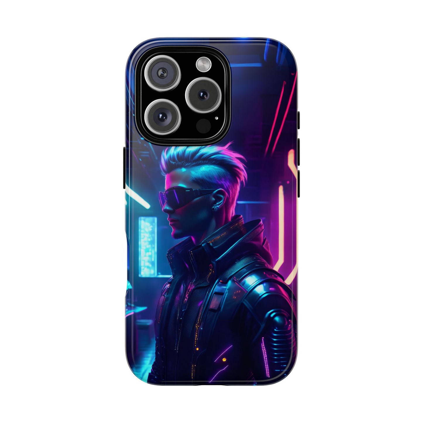 Futuristic Cyberpunk Male Cell Phone Case 002