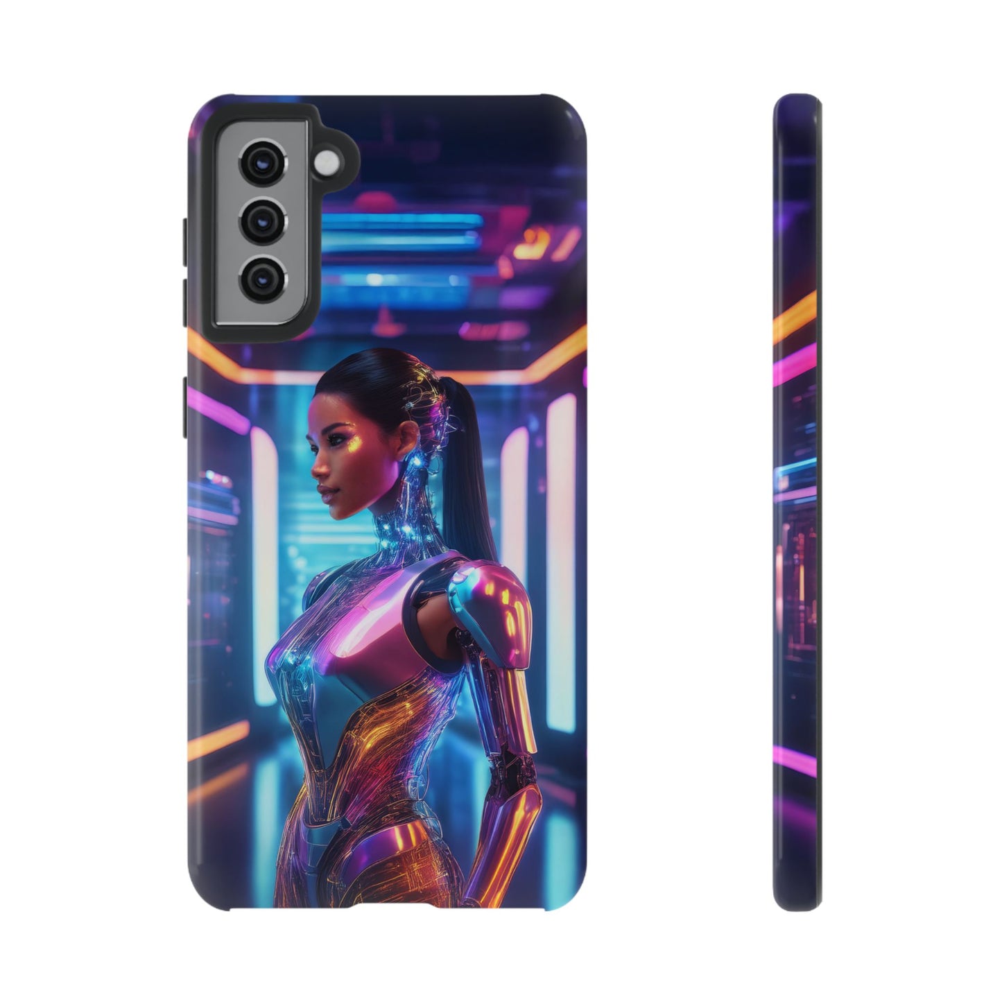 Futuristic Human Android Hybrid Cell Phone Case 016