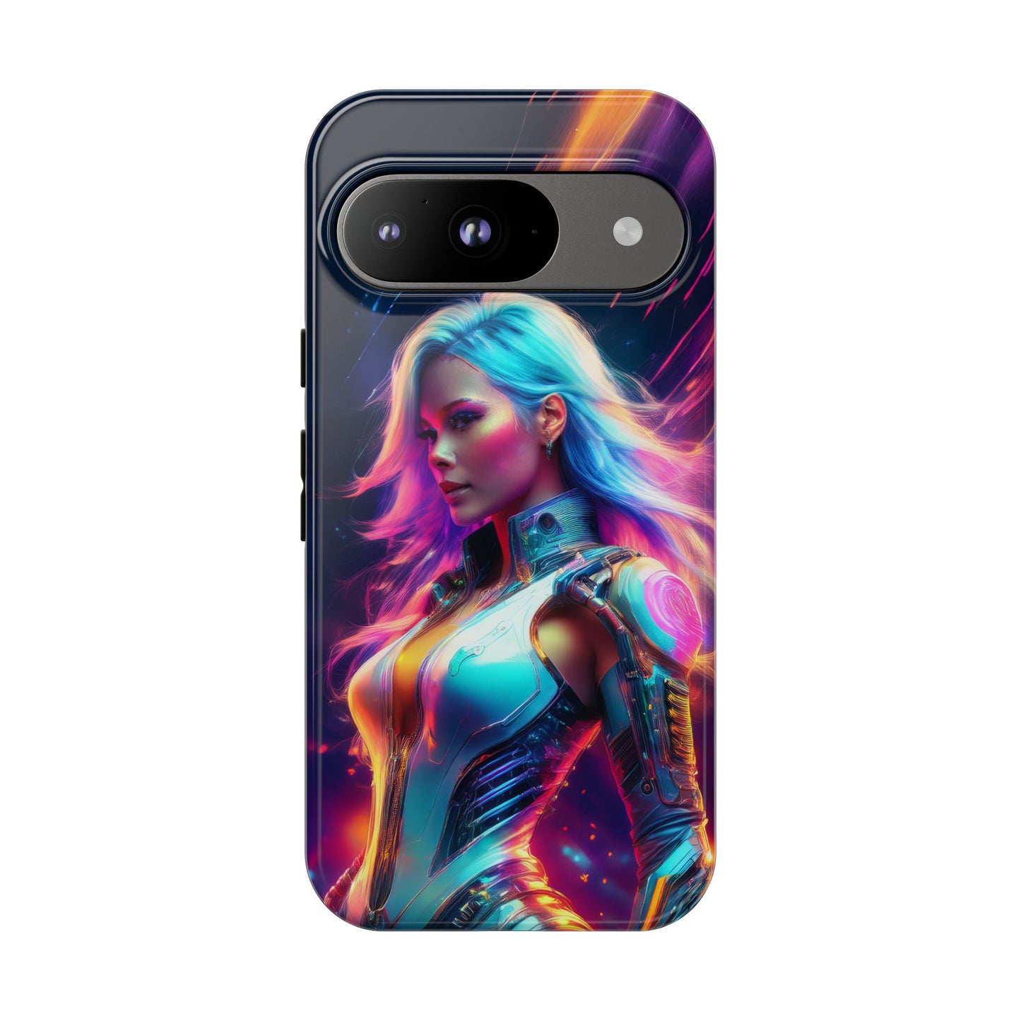 Futuristic Cyberpunk Female Cell Phone Case 012