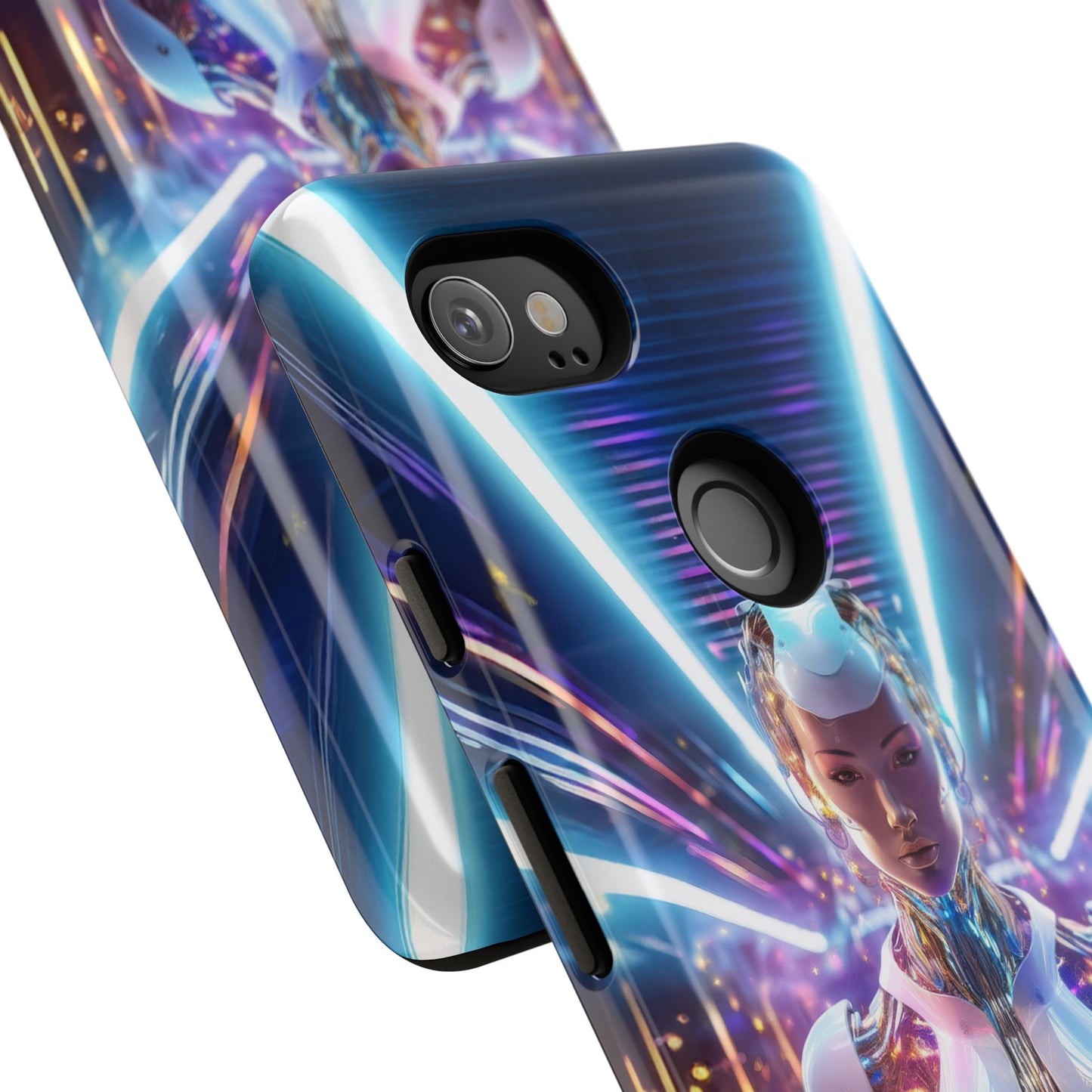 Futuristic Human Android Hybrid Cell Phone Case 007