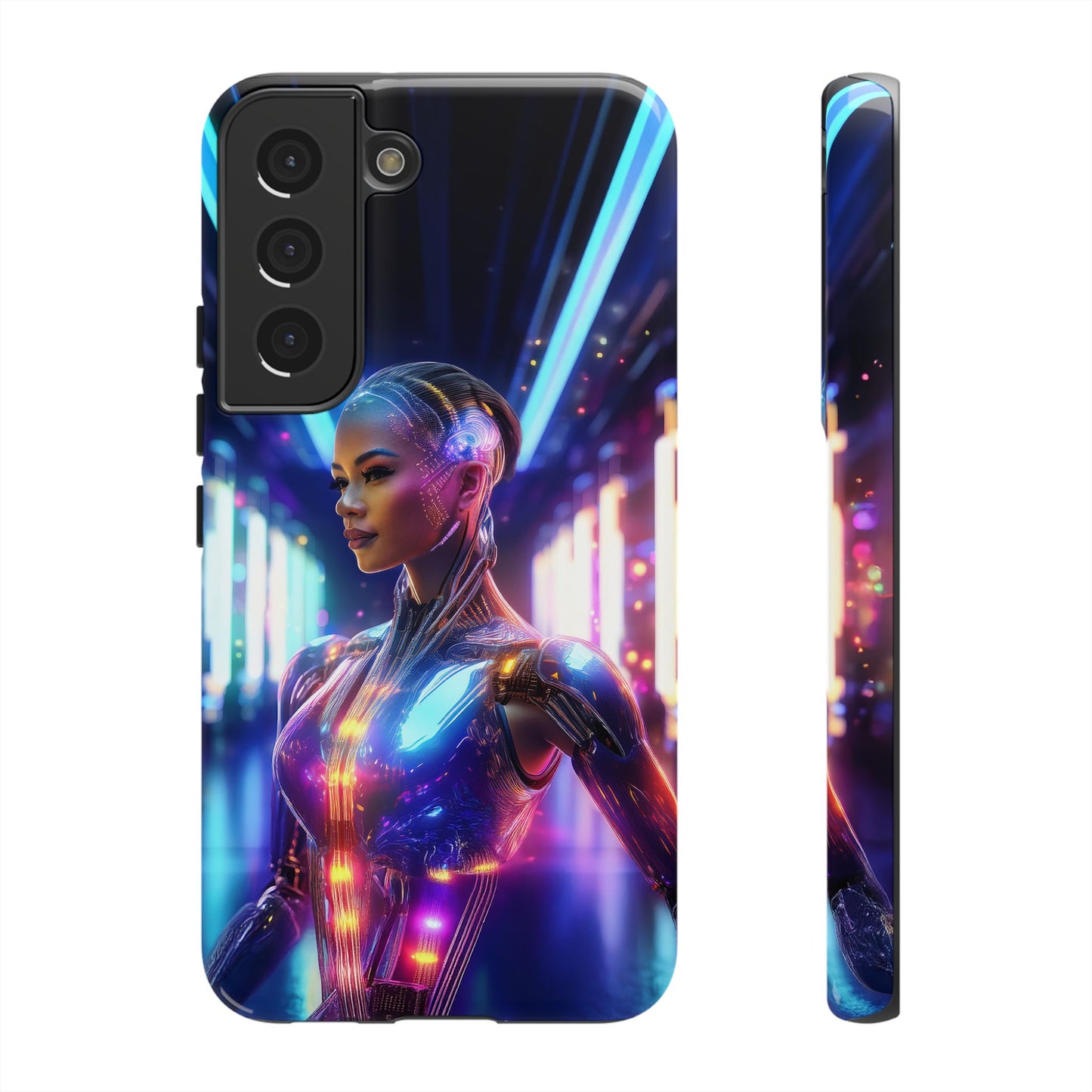 Futuristic Human Android Hybrid Cell Phone Case 010