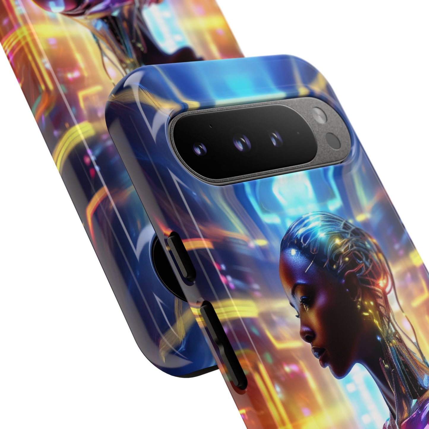 Futuristic Human Android Hybrid Cell Phone Case 011