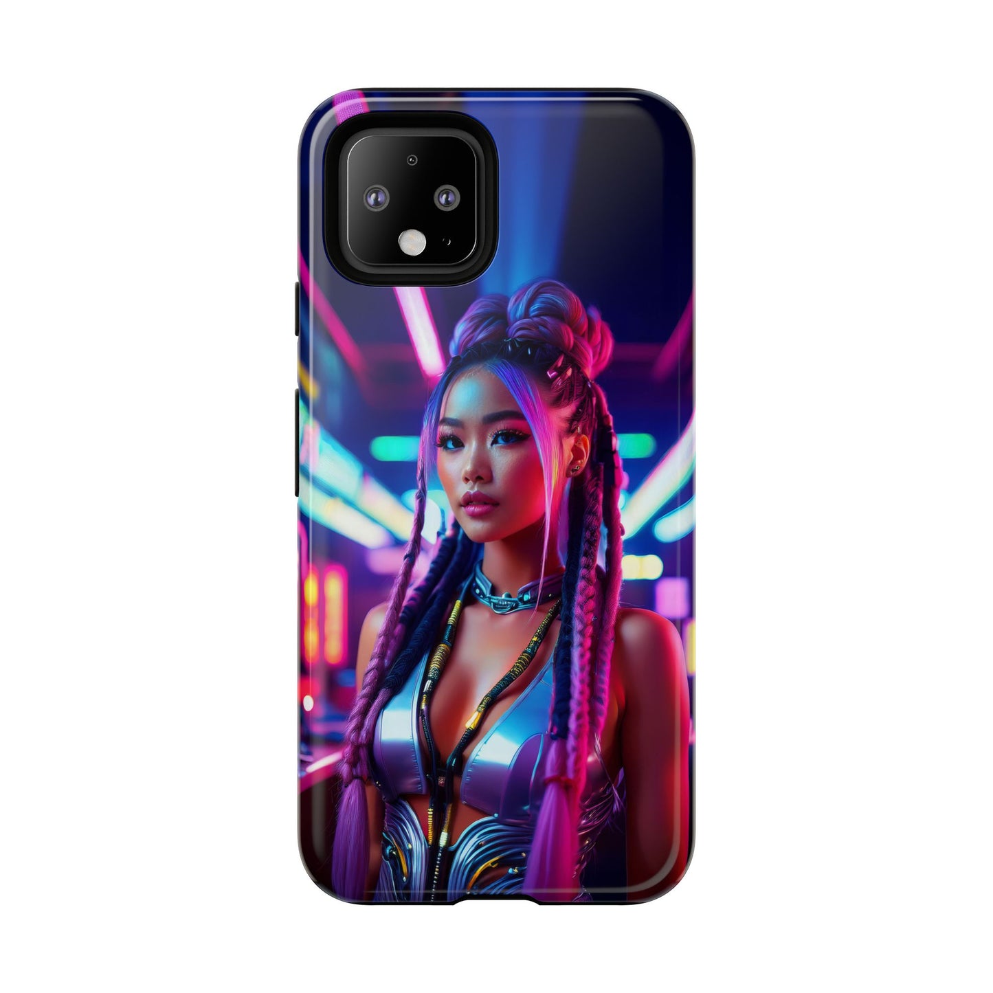 Futuristic Cyberpunk Female Cell Phone Case 008