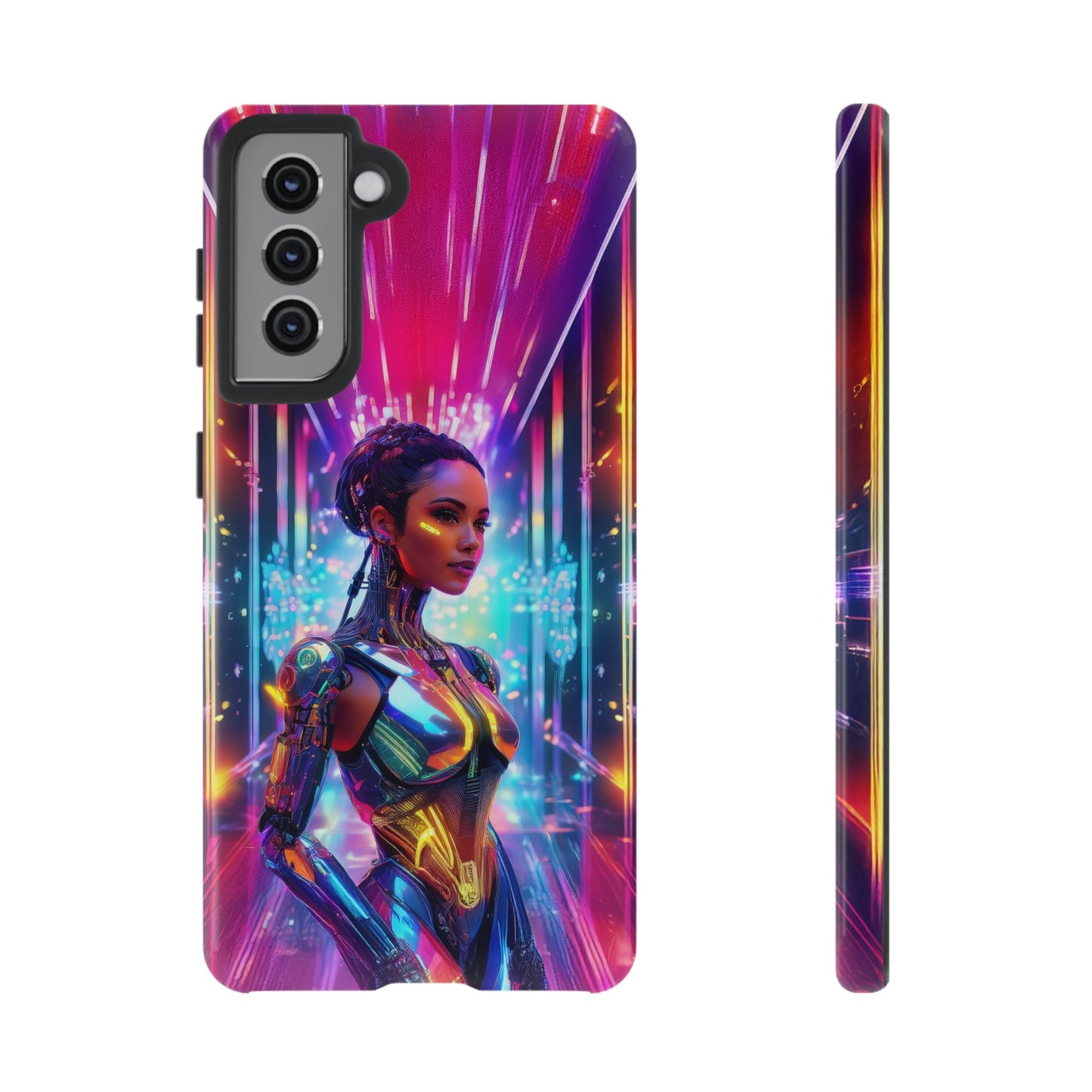 Futuristic Human Android Hybrid Cell Phone Case 006