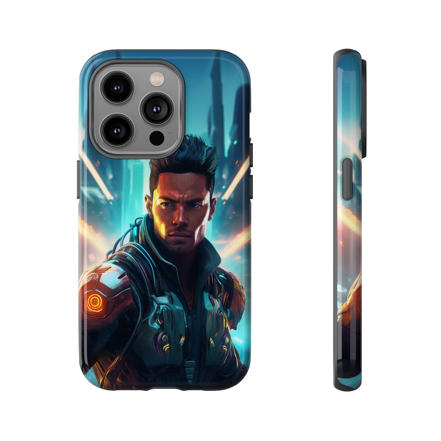 Futuristic Cyberpunk Male Cell Phone Case 015