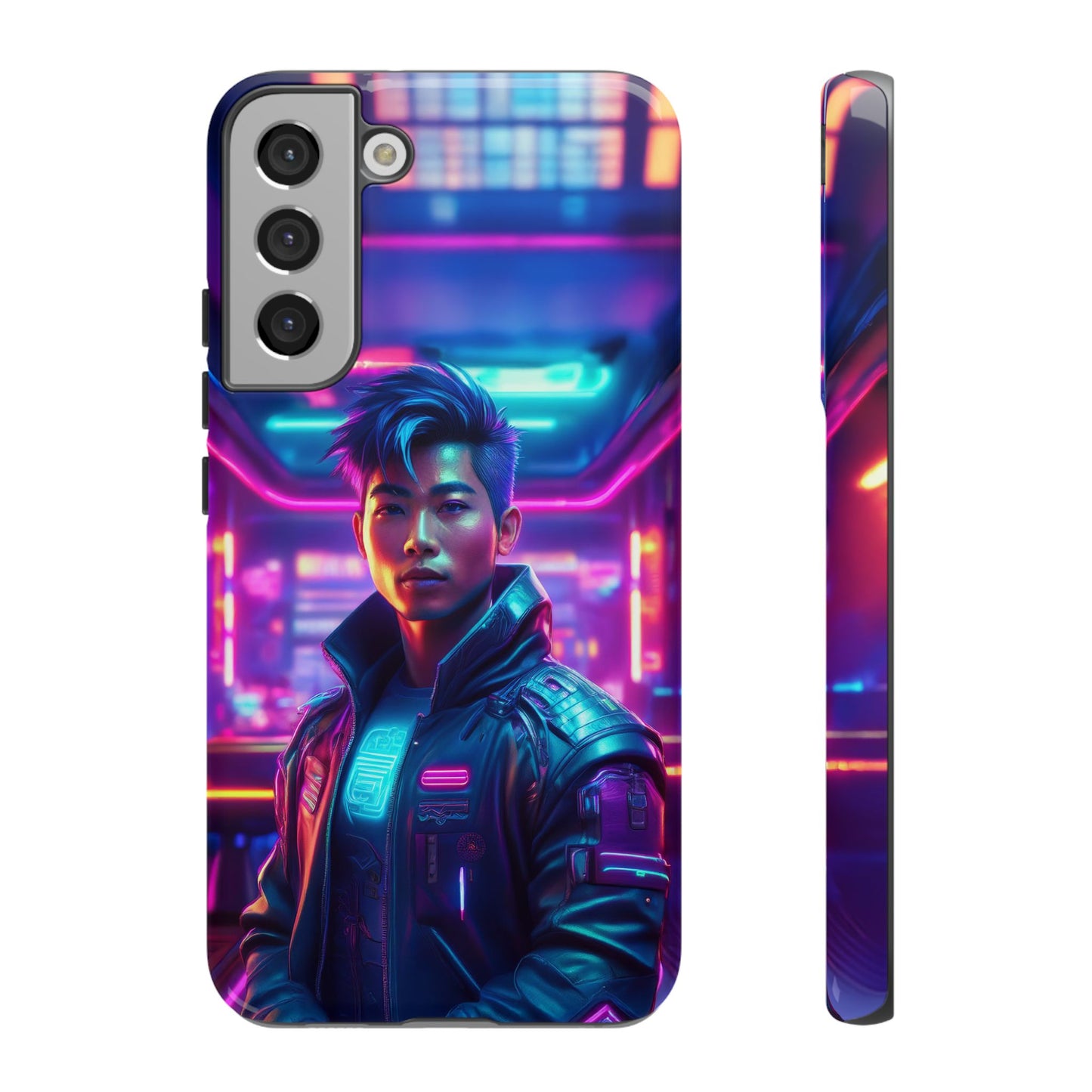 Futuristic Cyberpunk Male Cell Phone Case 012