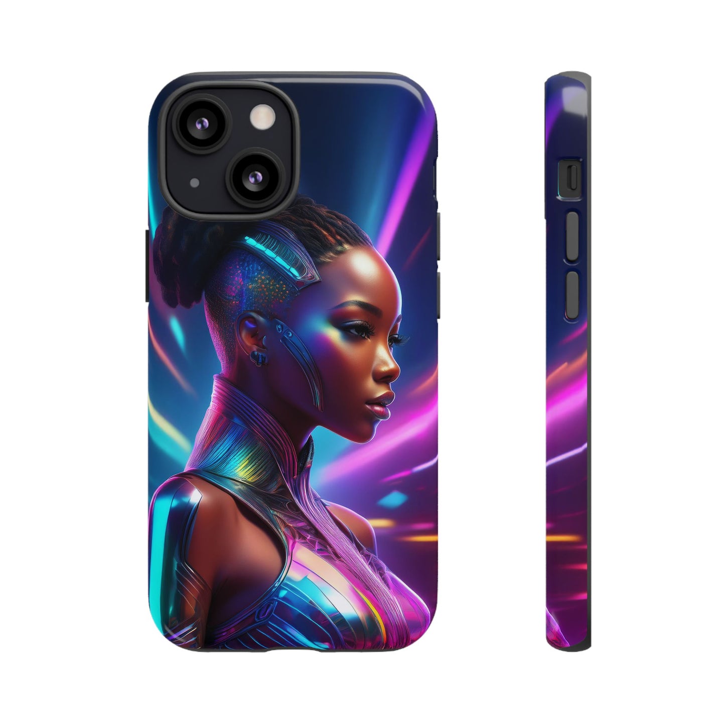 Futuristic Cyberpunk Female Cell Phone Case 014