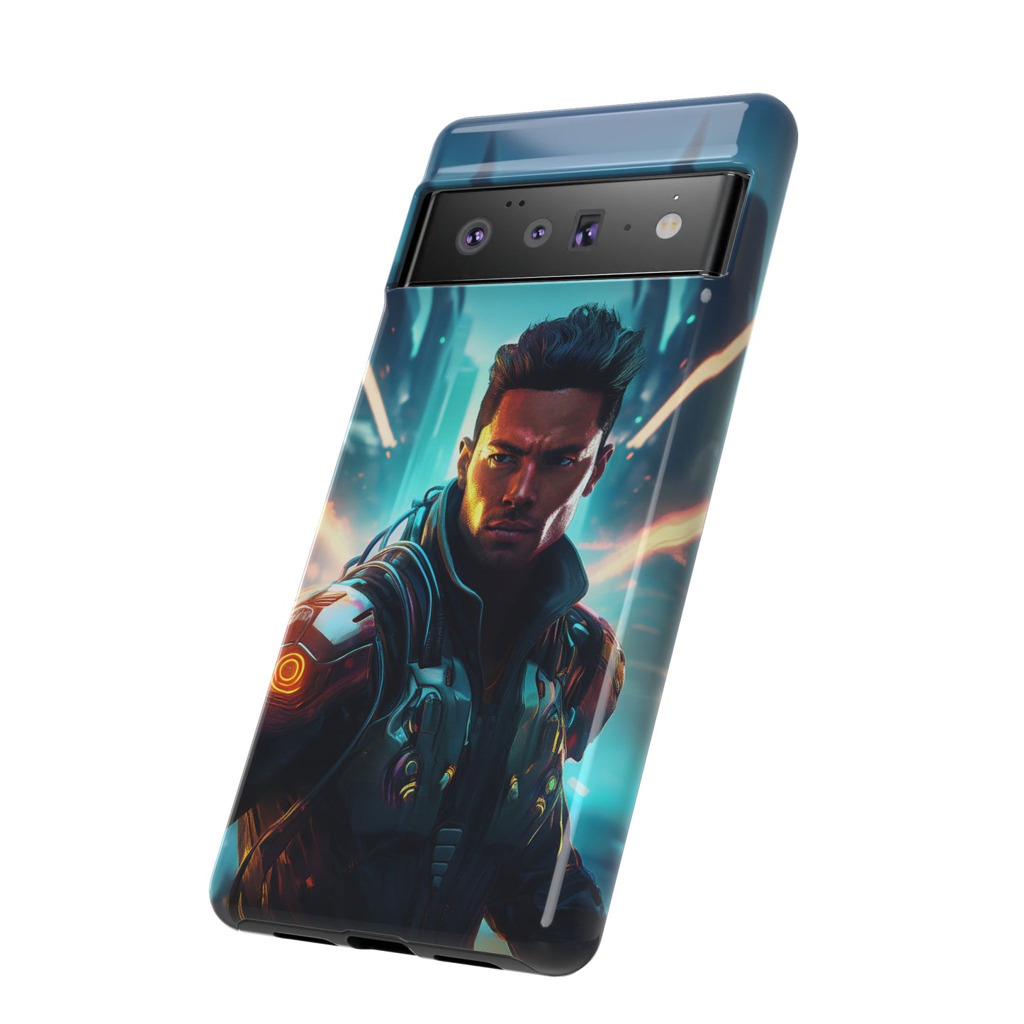 Futuristic Cyberpunk Male Cell Phone Case 015