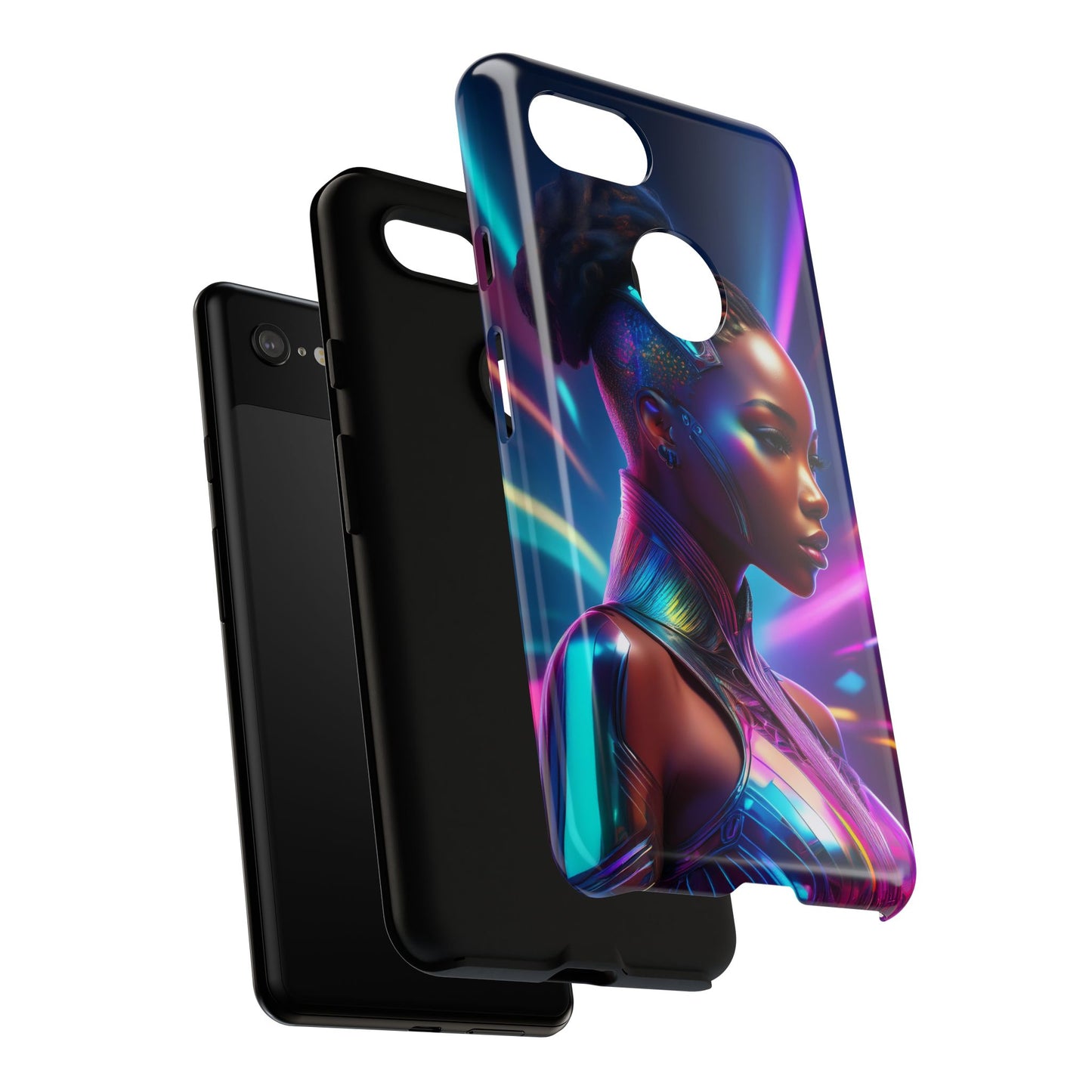 Futuristic Cyberpunk Female Cell Phone Case 014