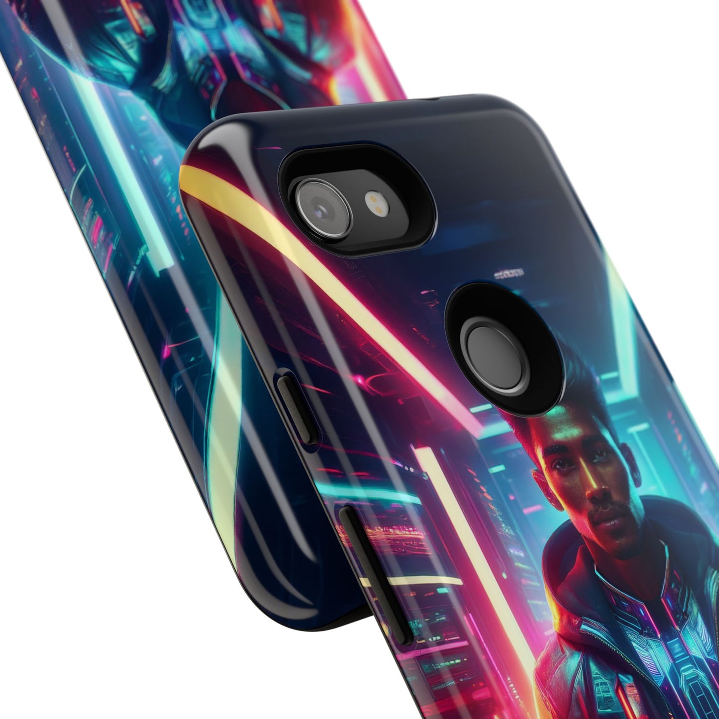 Futuristic Cyberpunk Male Cell Phone Case 001