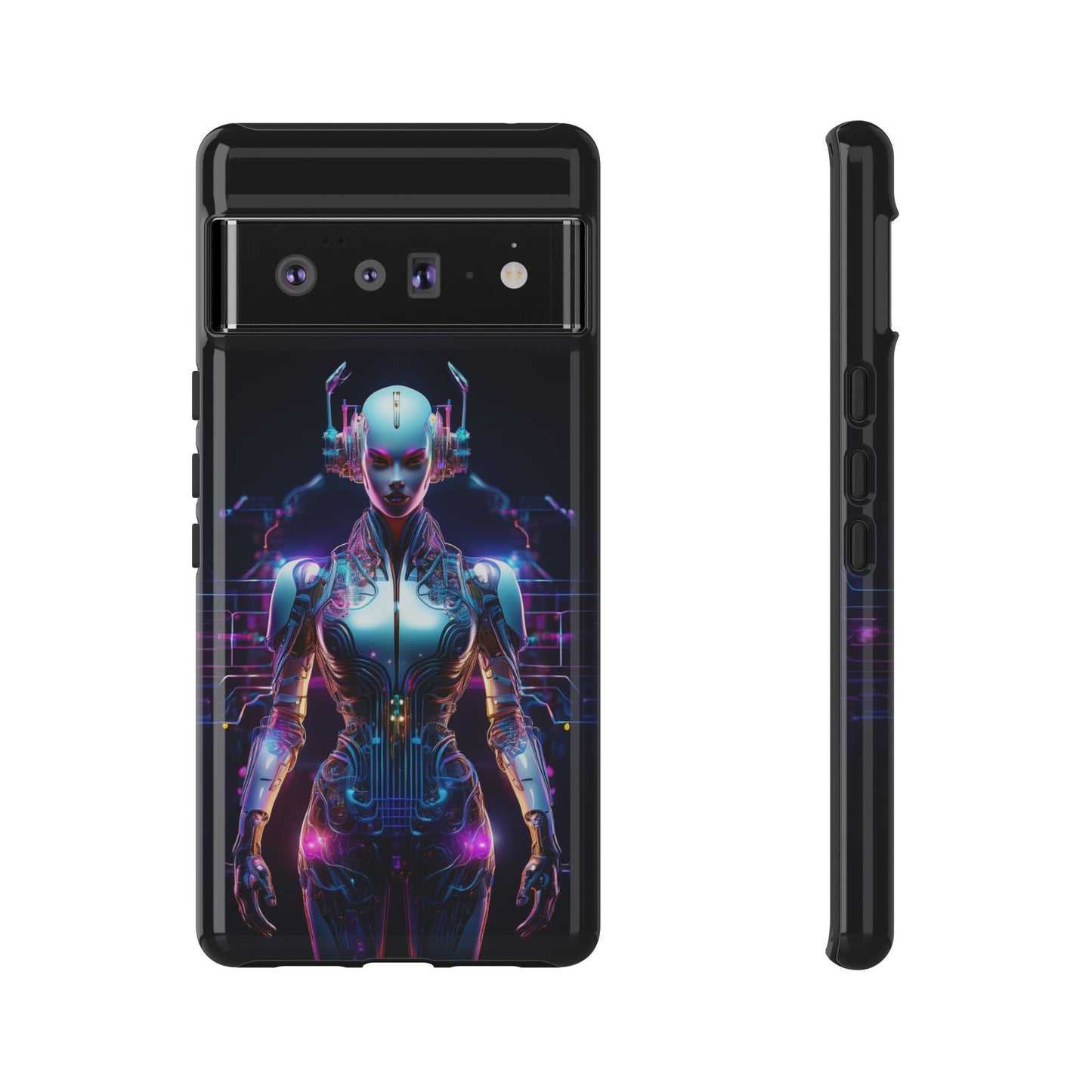 Futuristic Human Android Hybrid Cell Phone Case 001