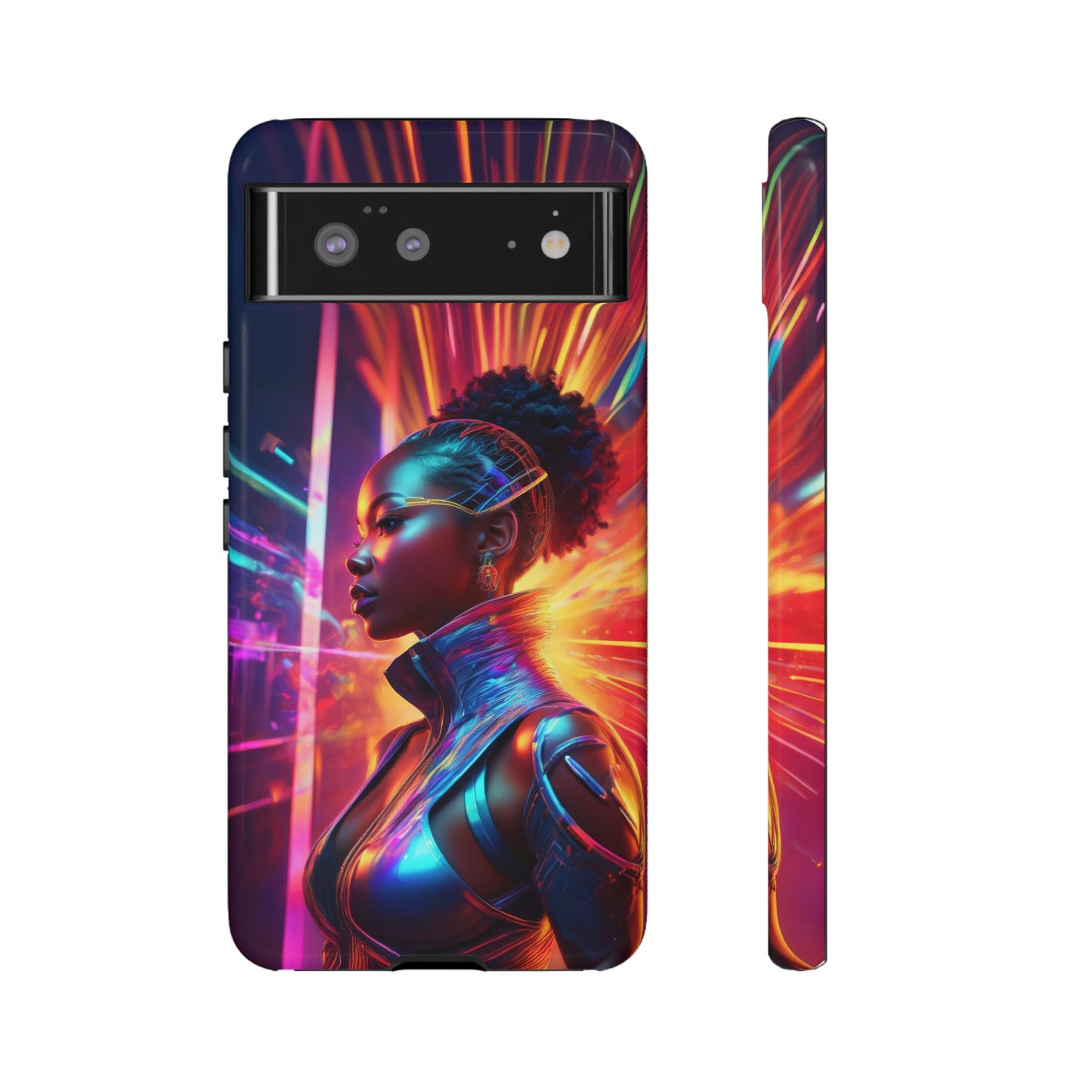 Futuristic Cyberpunk Female Cell Phone Case 001