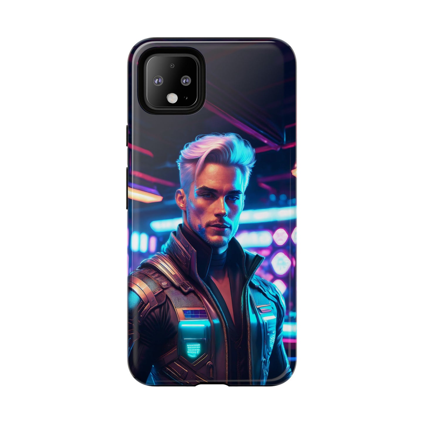 Futuristic Cyberpunk Male Cell Phone Case 008