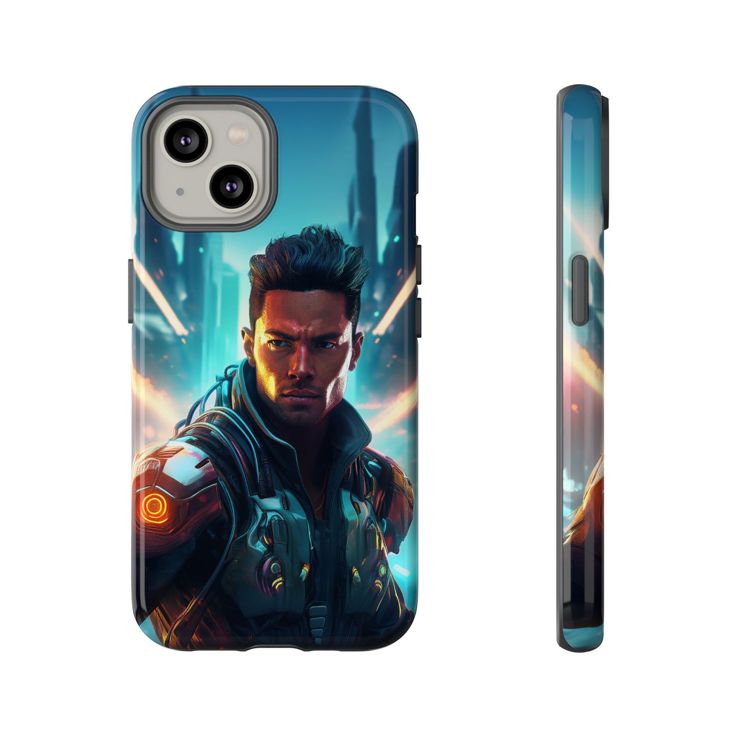 Futuristic Cyberpunk Male Cell Phone Case 015