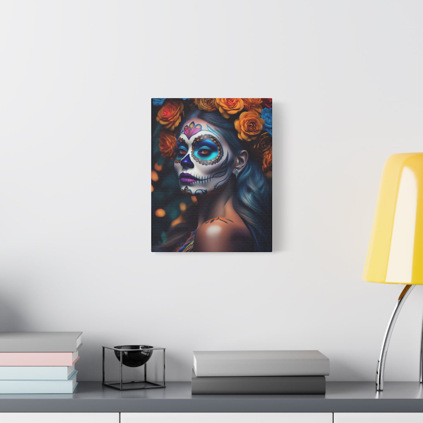 Dia de los Muertos Canvas Art | Day of the Dead - Stretched Matte Wall Decor 003