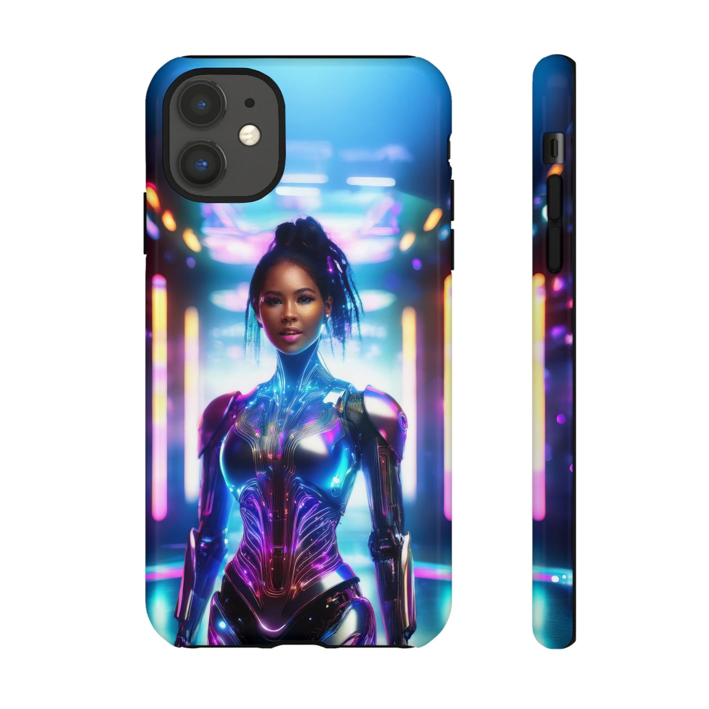 Futuristic Human Android Hybrid Cell Phone Case 009