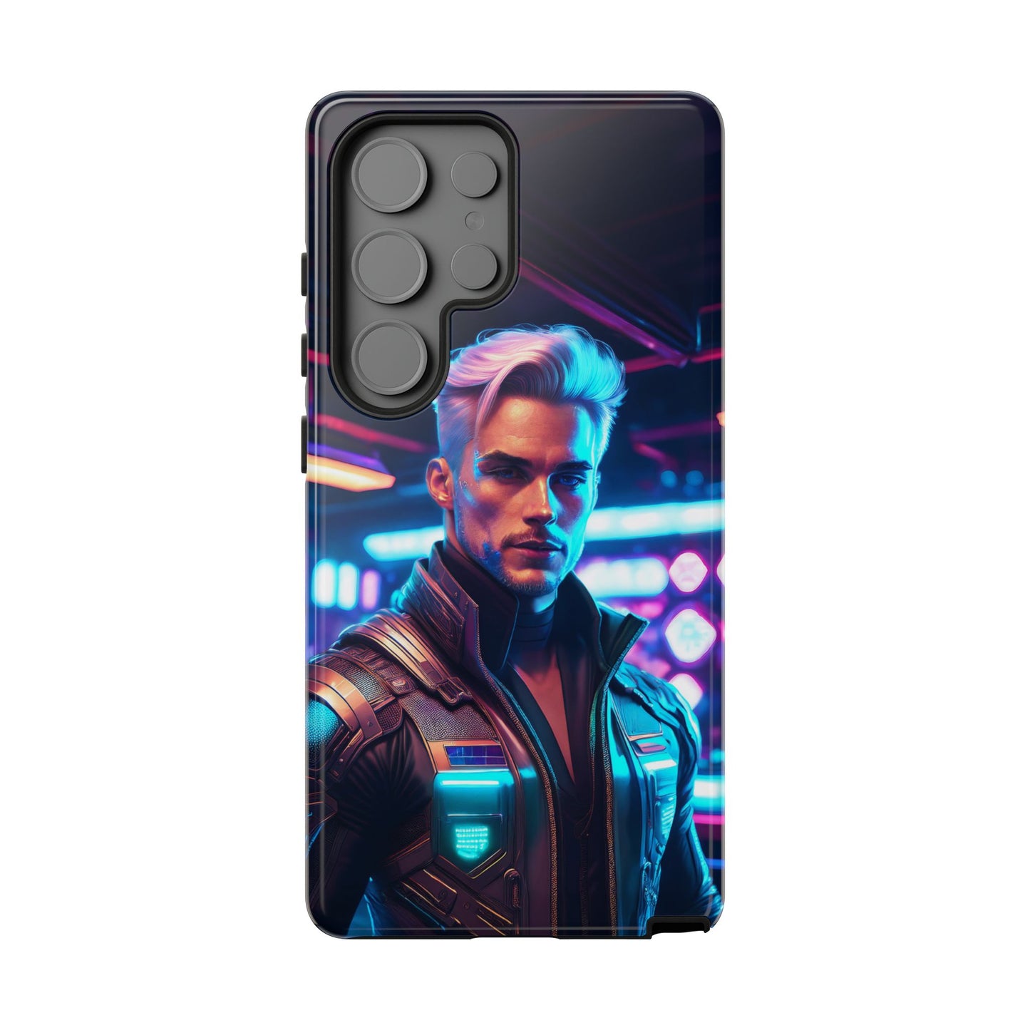 Futuristic Cyberpunk Male Cell Phone Case 008