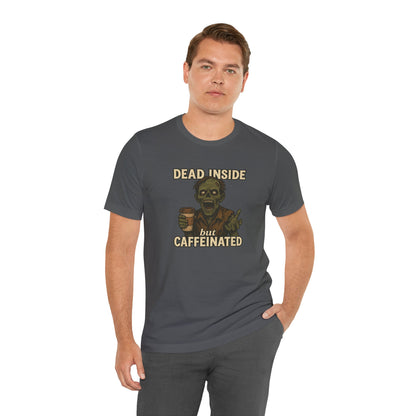 Dead Inside But Caffeinated Halloween Shirt – Funny Zombie Coffee Tee for Tired Souls