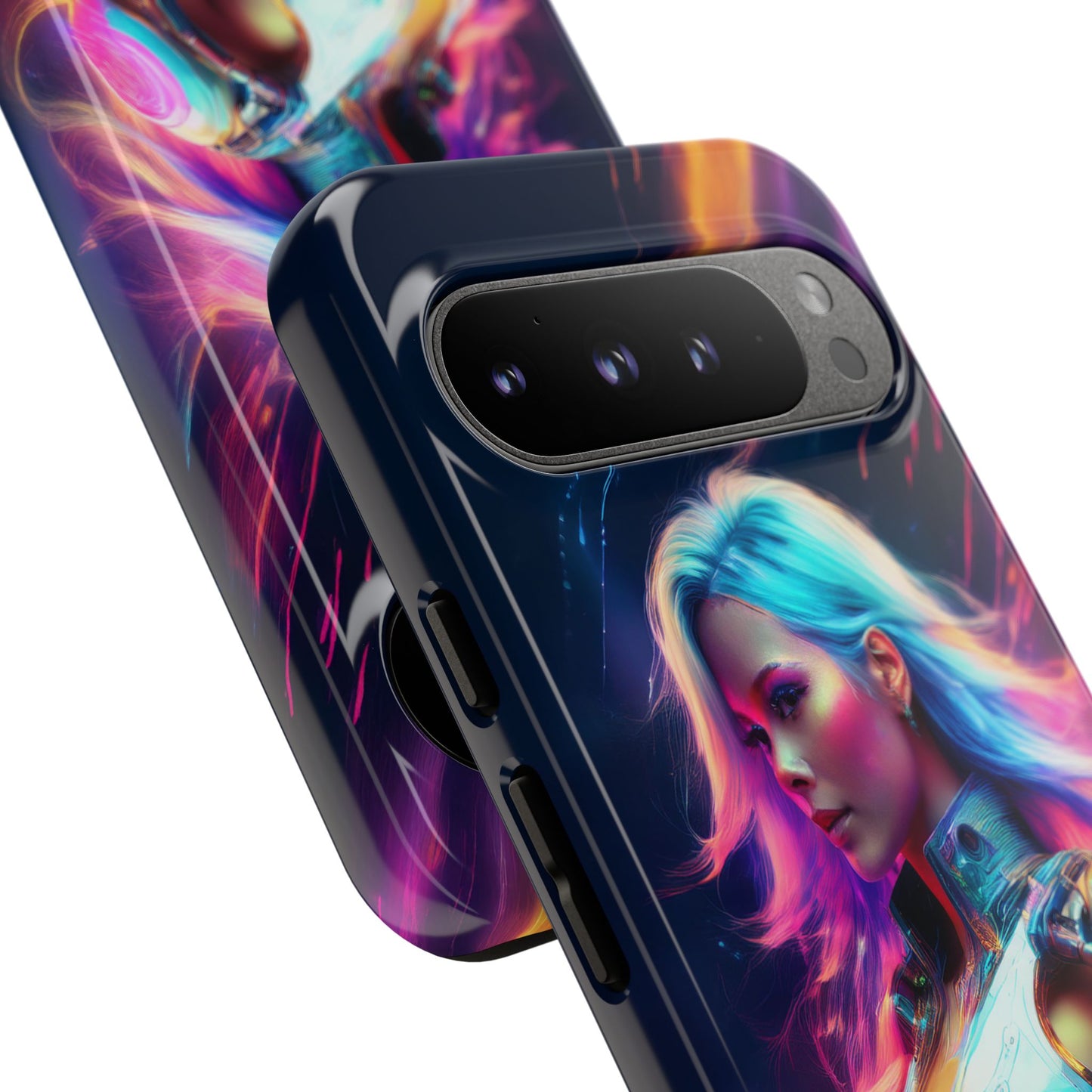 Futuristic Cyberpunk Female Cell Phone Case 012