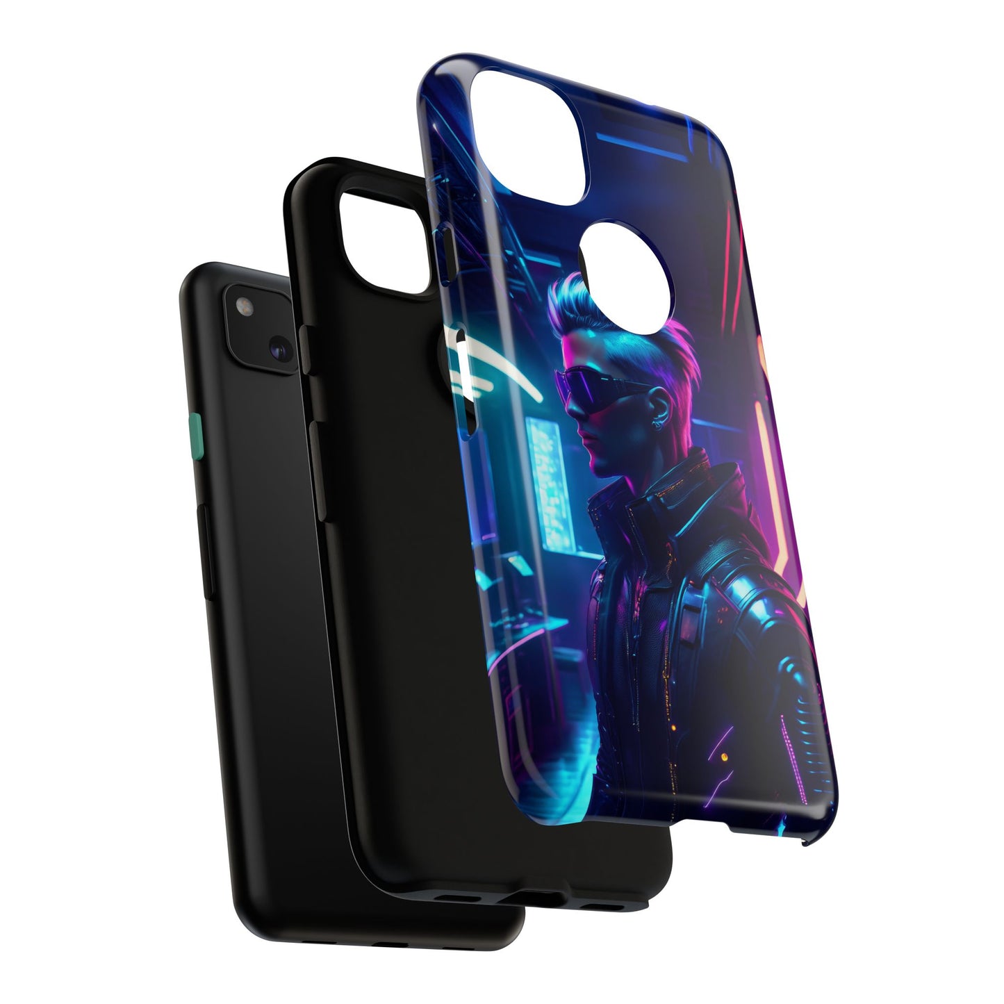 Futuristic Cyberpunk Male Cell Phone Case 002