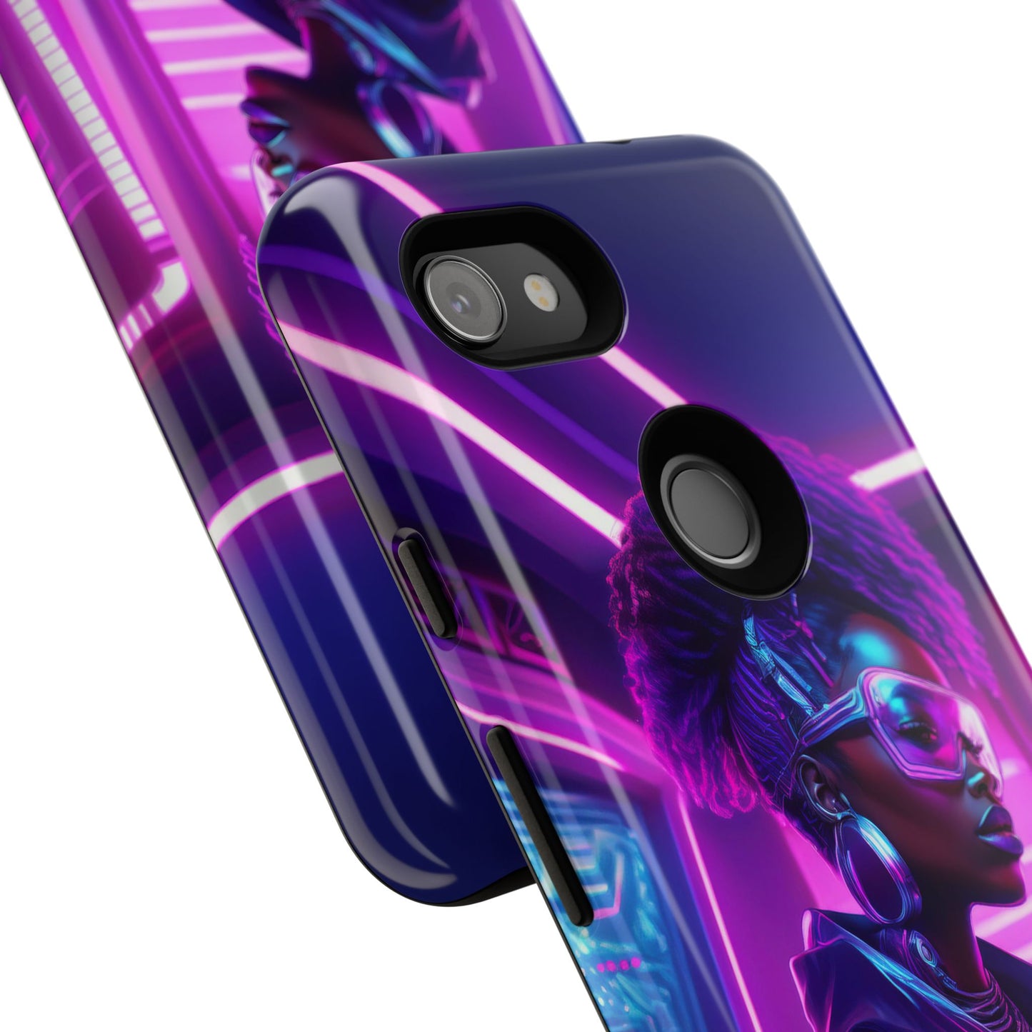 Futuristic Cyberpunk Female Cell Phone Case 004