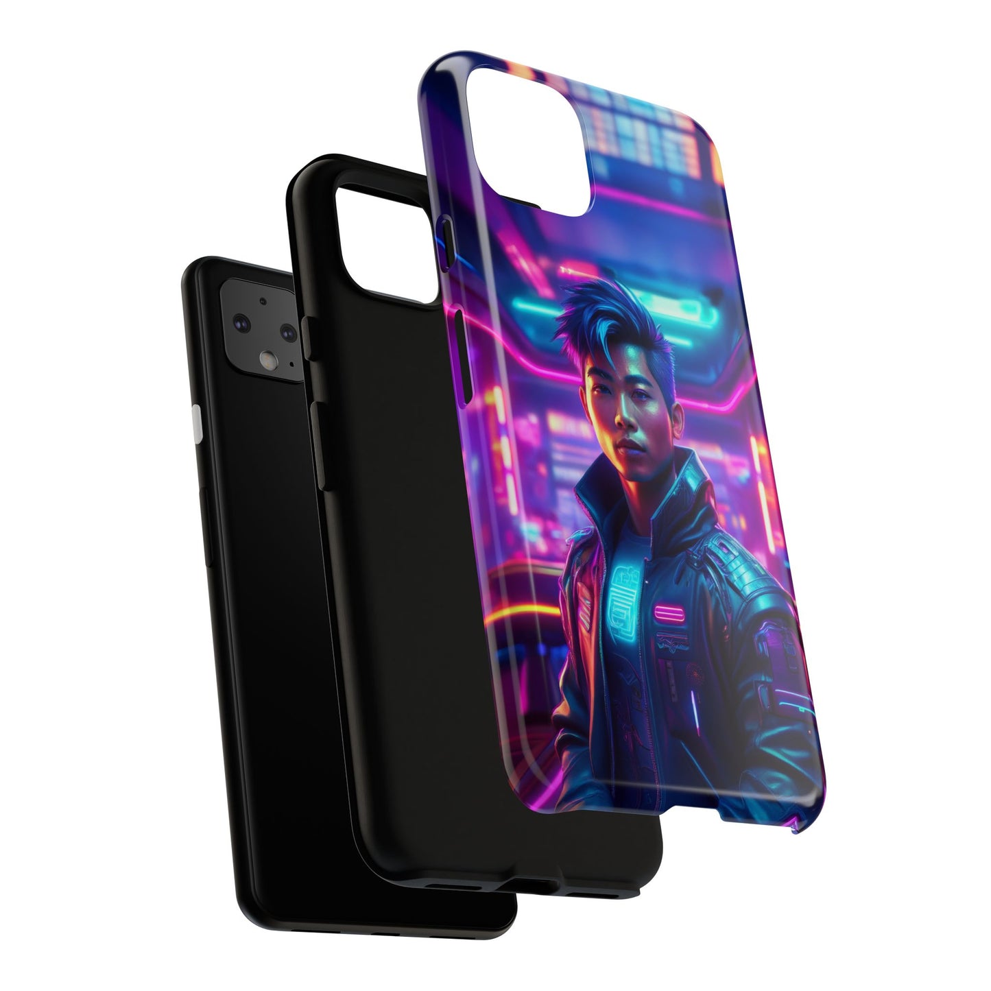 Futuristic Cyberpunk Male Cell Phone Case 012