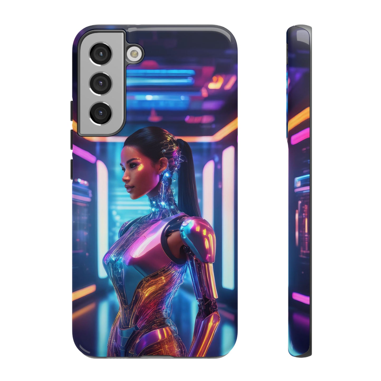 Futuristic Human Android Hybrid Cell Phone Case 016