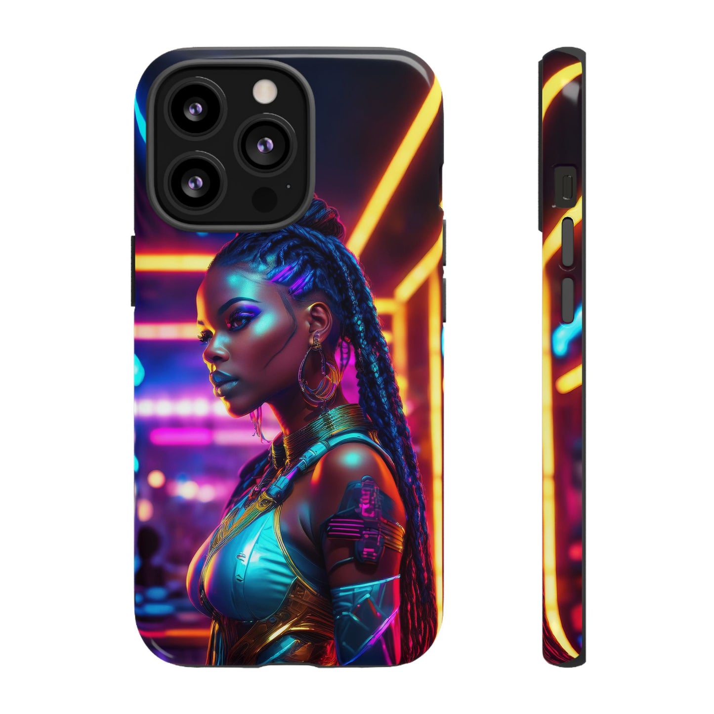 Futuristic Cyberpunk Female Cell Phone Case 006